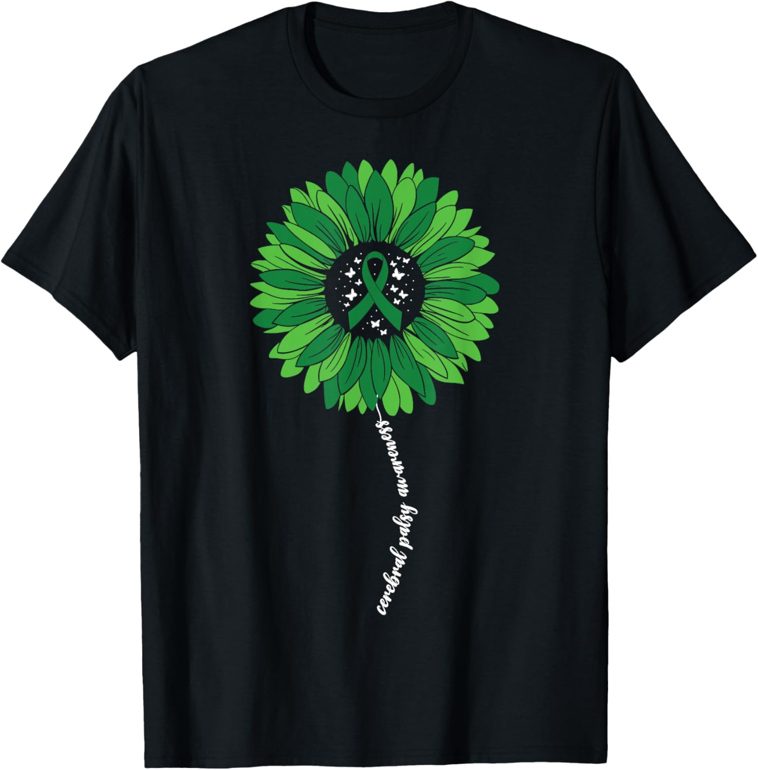 Sunflower Warrior T-Shirt for Women - Cerebral Palsy Awareness Apparel - 7