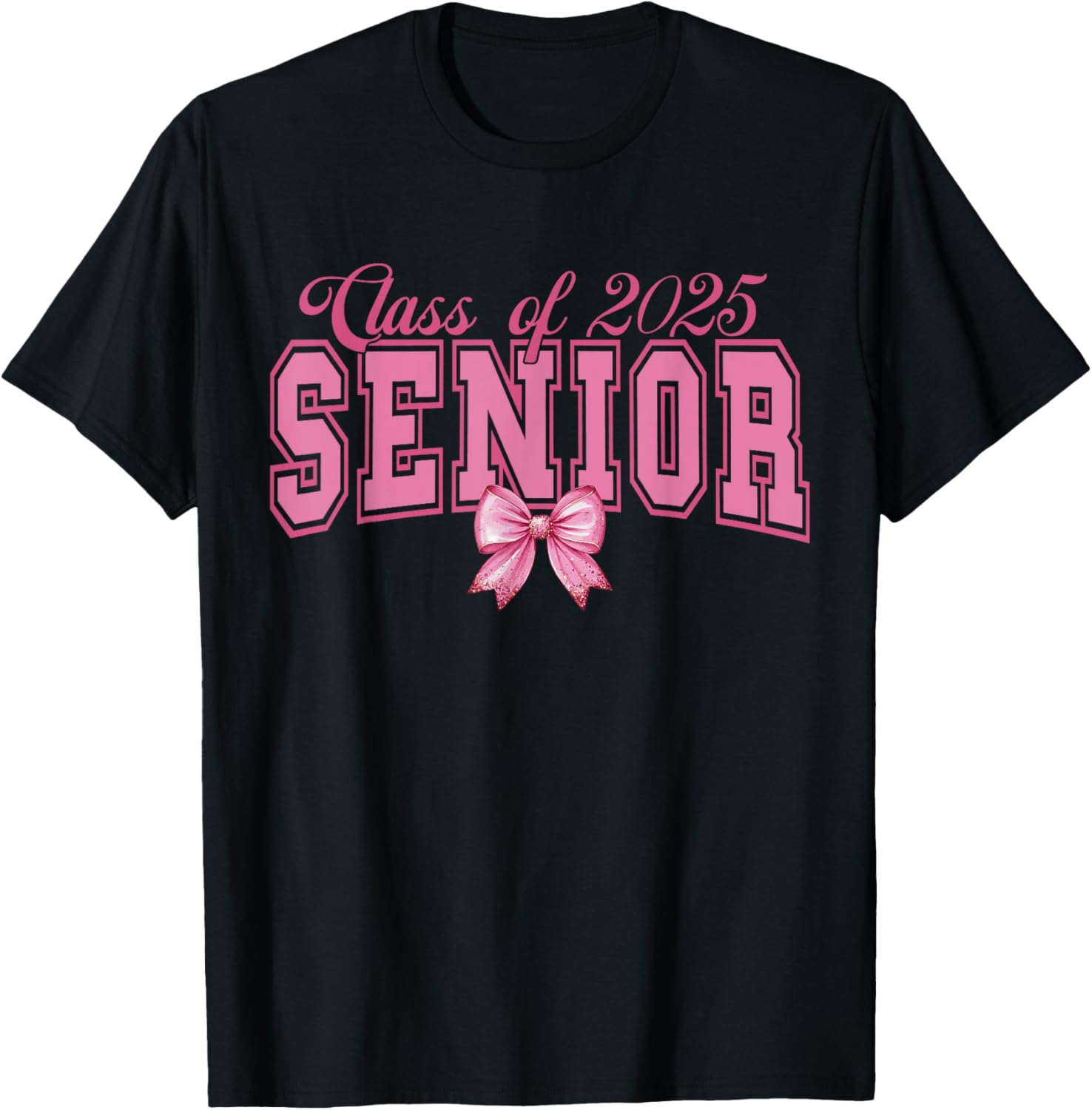 Class of 2025 Graduation Bow Tee Stylish T-Shirt for Proud Grads - 9
