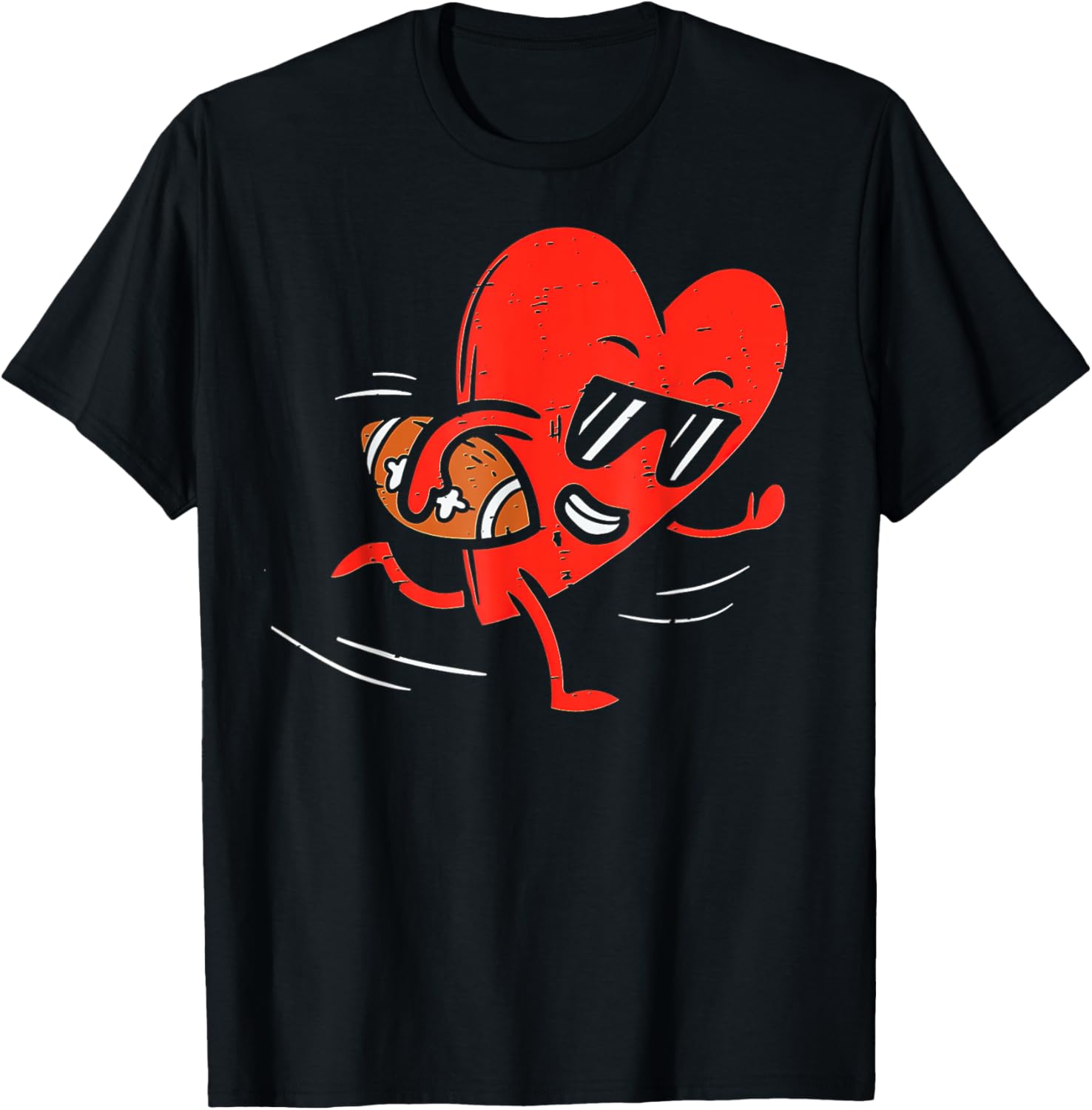 Heart Football Valentines Day T-Shirt for Boys - Perfect Sports Gift - 10