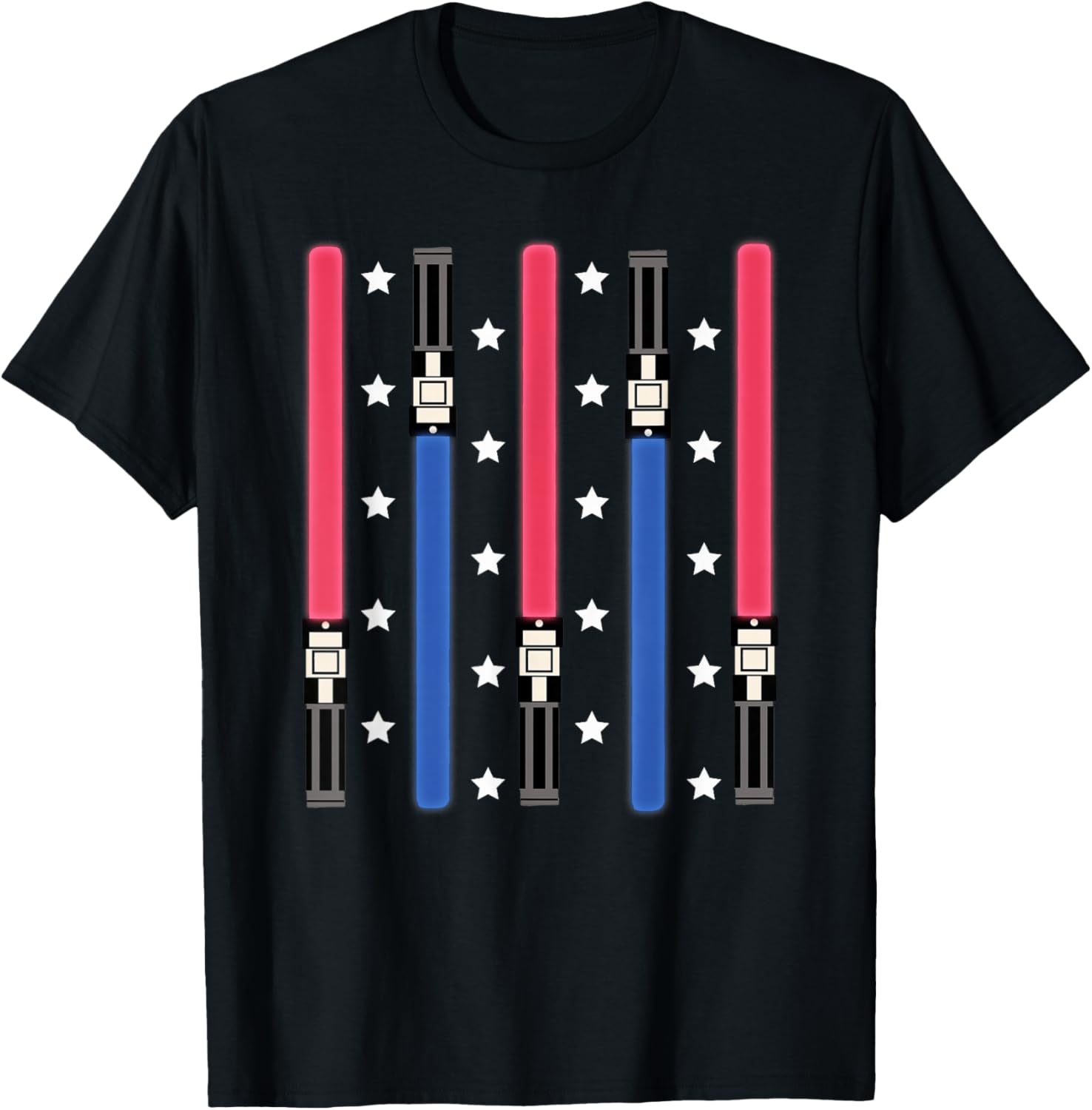 Star Wars 4th of July Lightsabers T-Shirt for Fans and Celebrations - 6