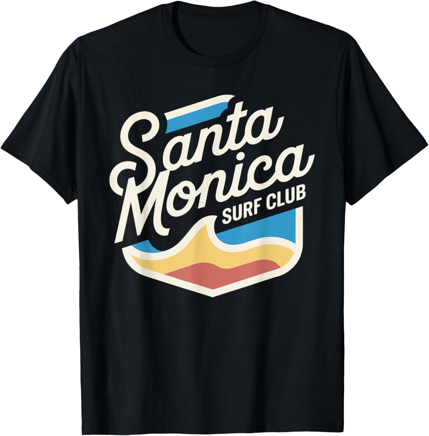 Santa Monica Surf Club T-Shirt Perfect for Beach Lovers and Surfing Fans - 1