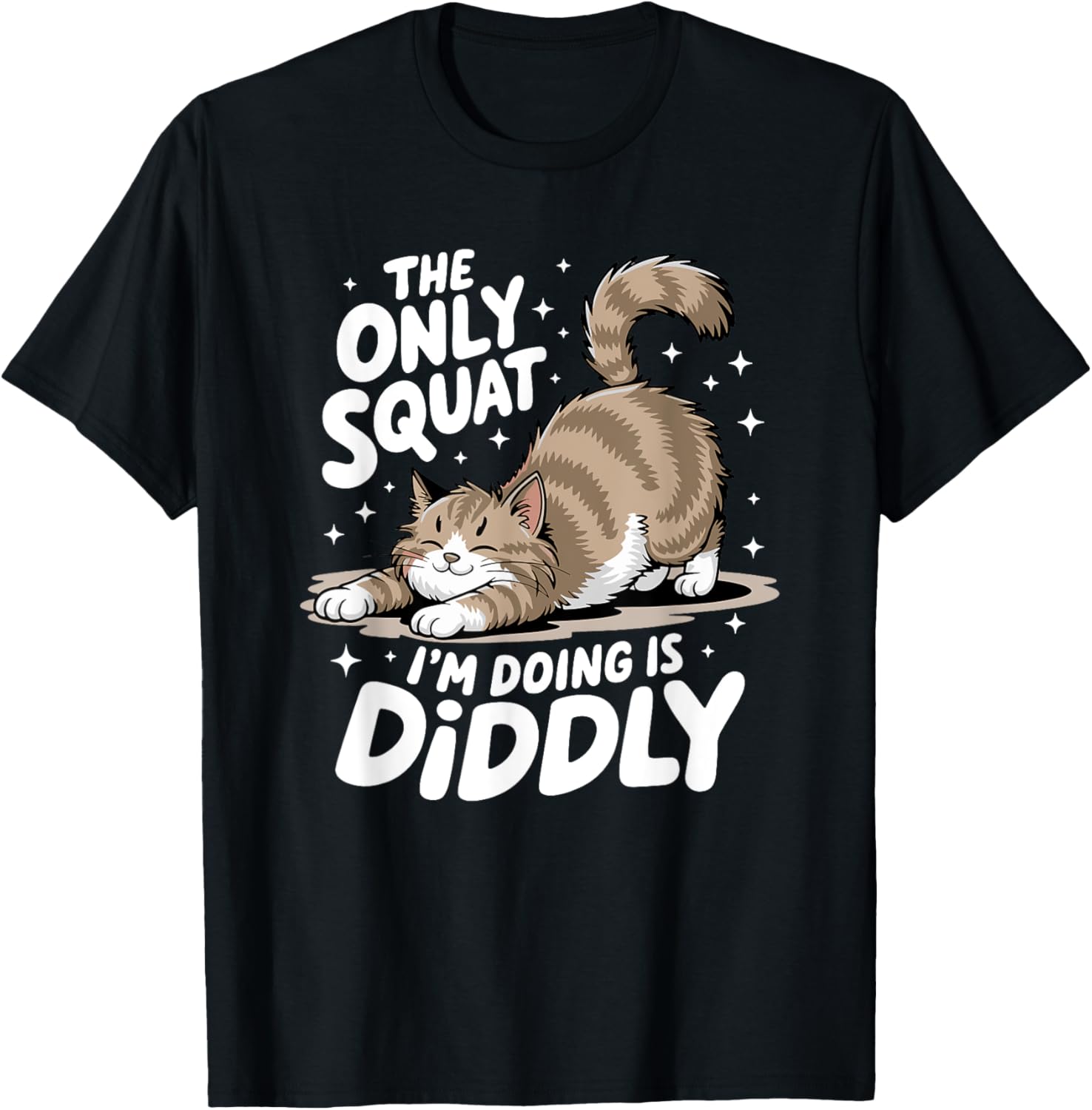 Funny Diddly Squat Cat T-Shirt for Men and Women - Perfect Gift for Cat Lovers - 2