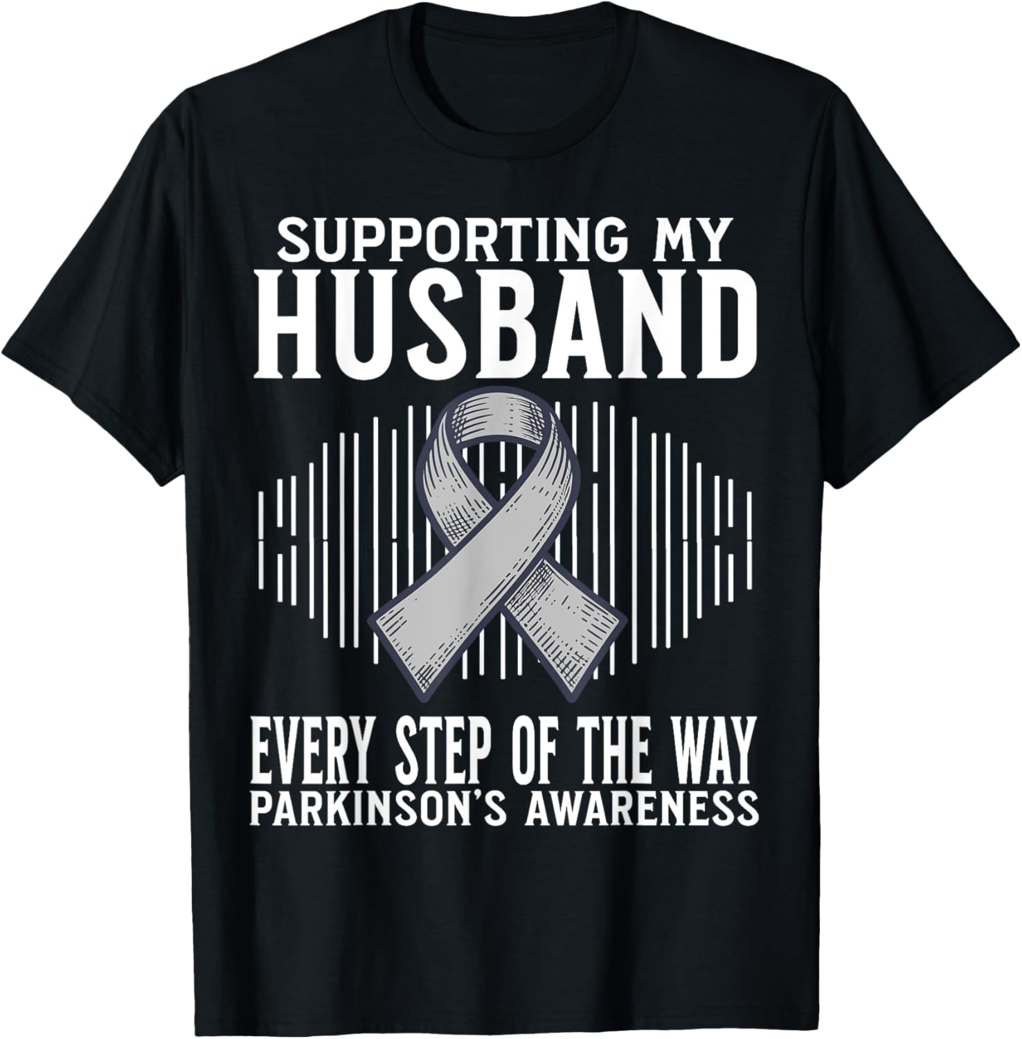 Support My Husband Parkinson's Disease Awareness T-Shirt Gift - 1