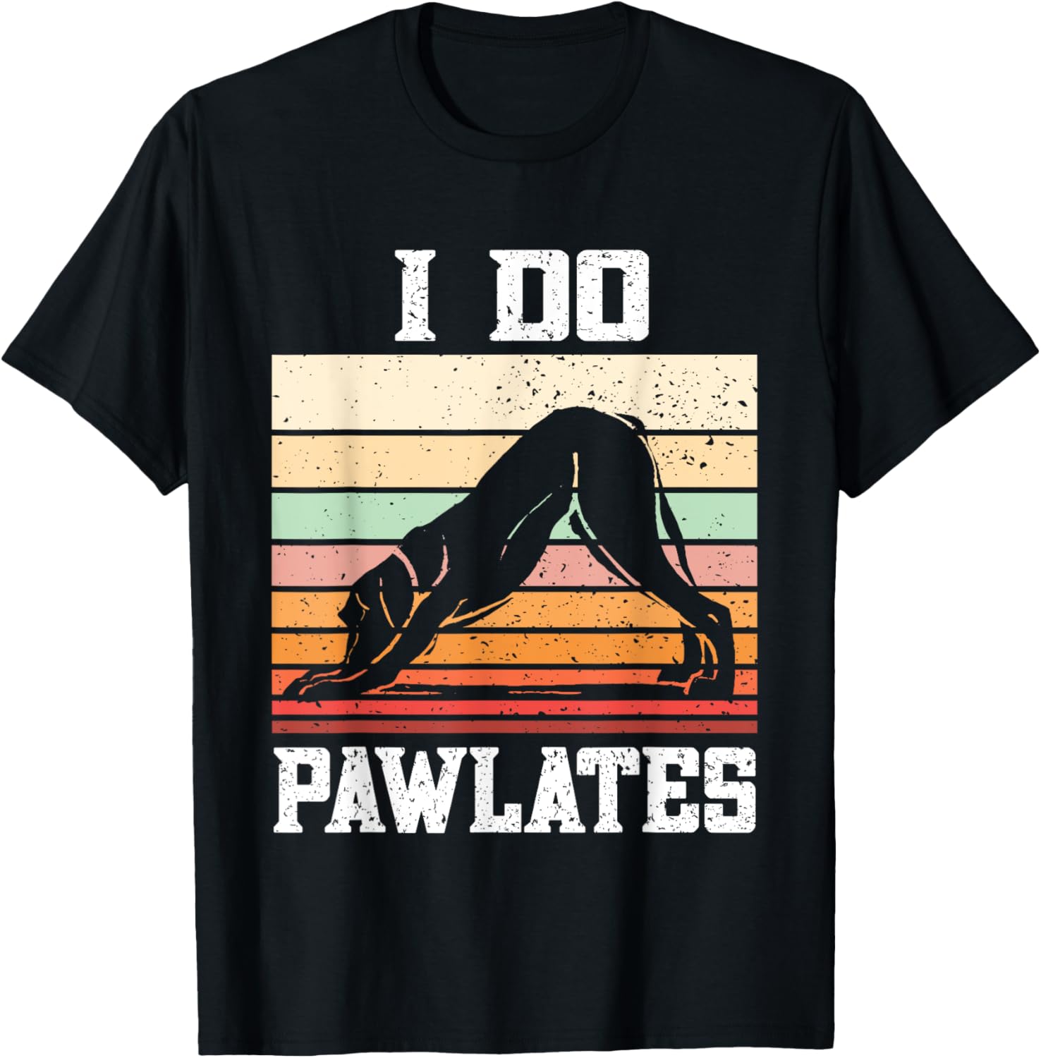 Pawlates Dog Pilates Workout T-Shirt for Men and Women - Fun Exercise Gear - 5