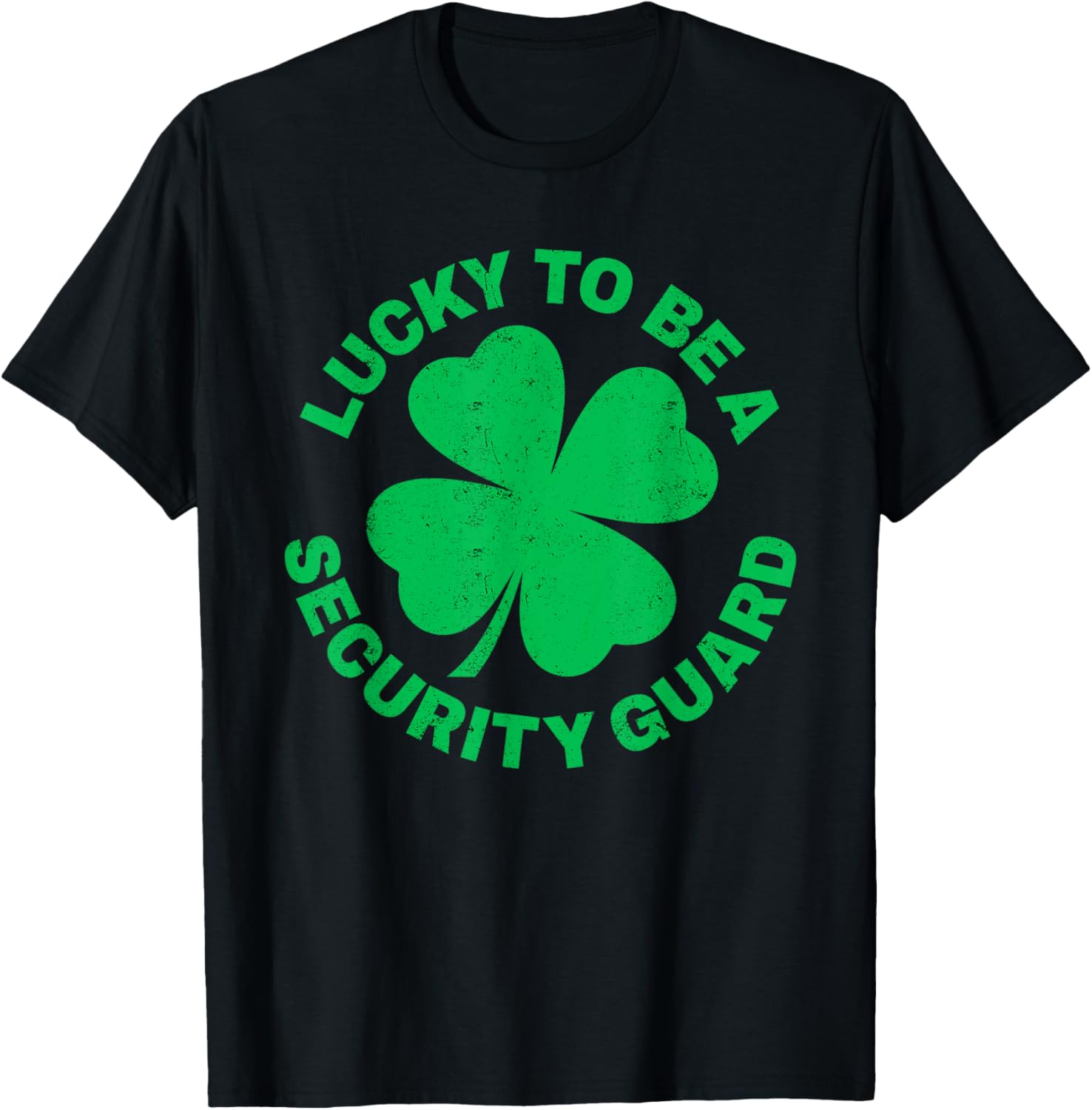 Lucky to Be a Security Guard St Patrick's Day T-Shirt for Irish Celebrations - 14