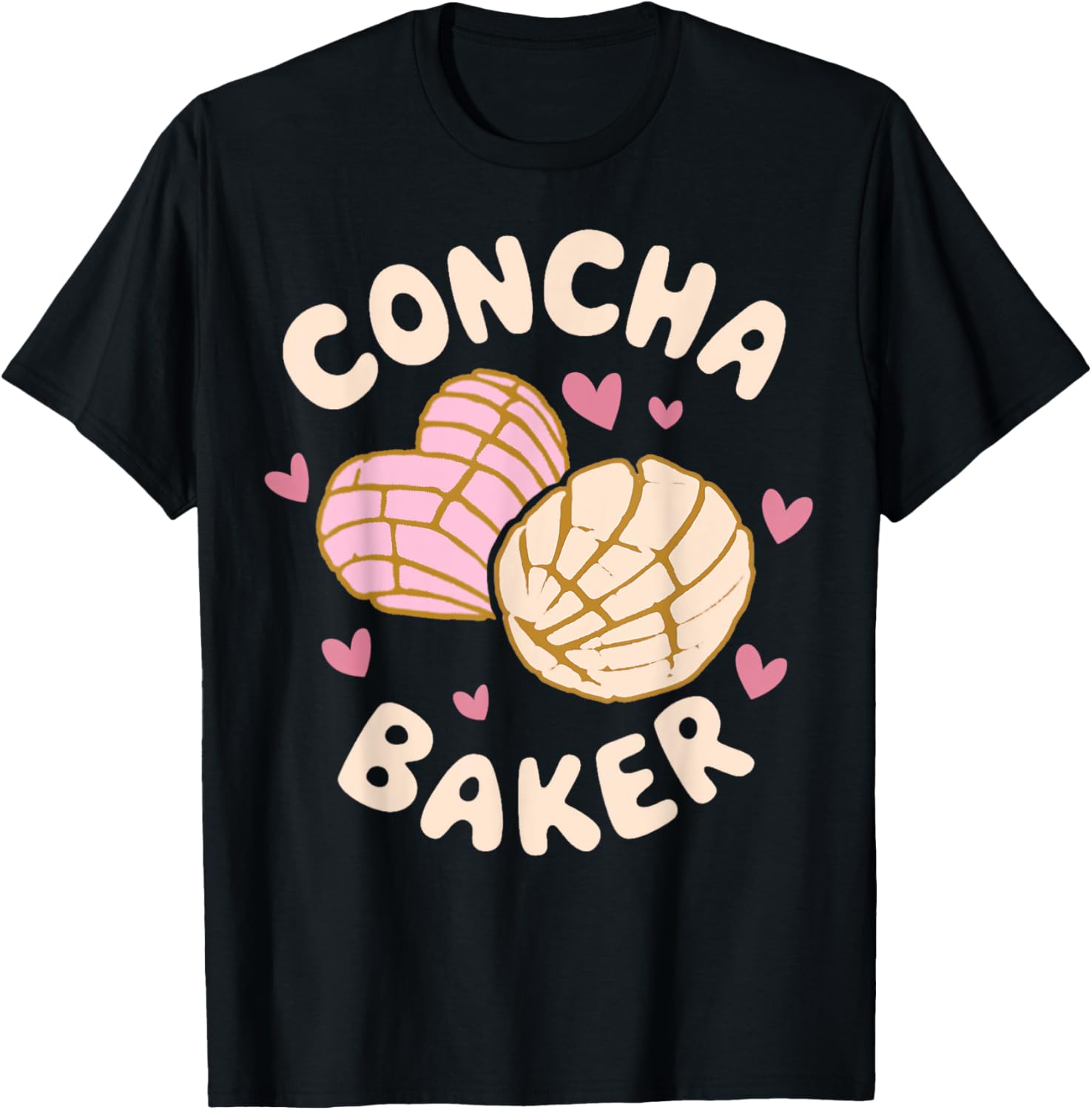 Latina Concha Baker T-Shirt for Lovers of Mexican Baked Pastries - 1