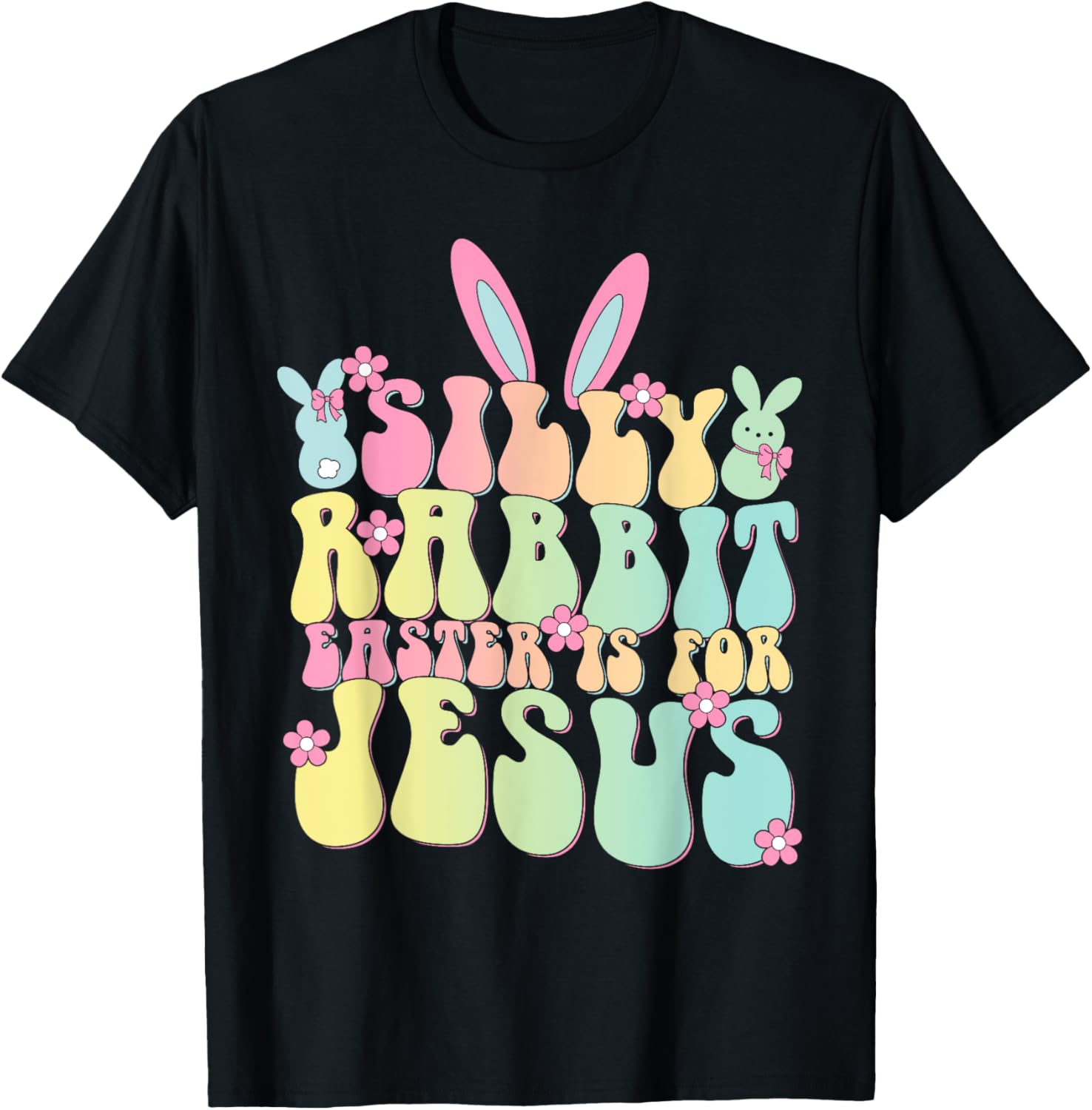 Silly Rabbit Easter is For Jesus Christian T-Shirt for Celebrating Easter - 7
