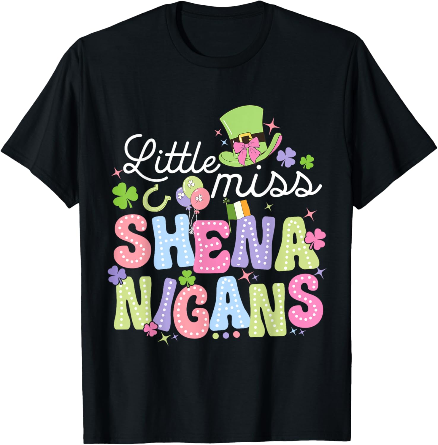 Little Miss Shenanigans St Patricks Day Toddler Irish T-Shirt for Girls - 6