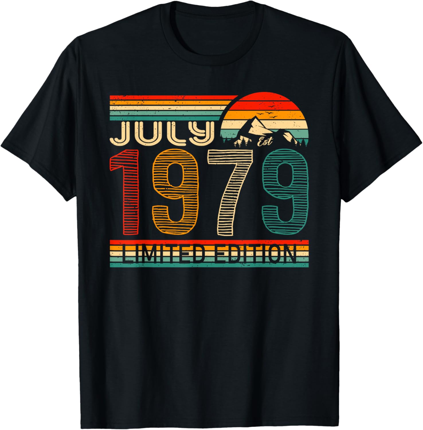 July 1979 Vintage Birthday T-Shirt Classic Retro Style Birthday Gift - 24