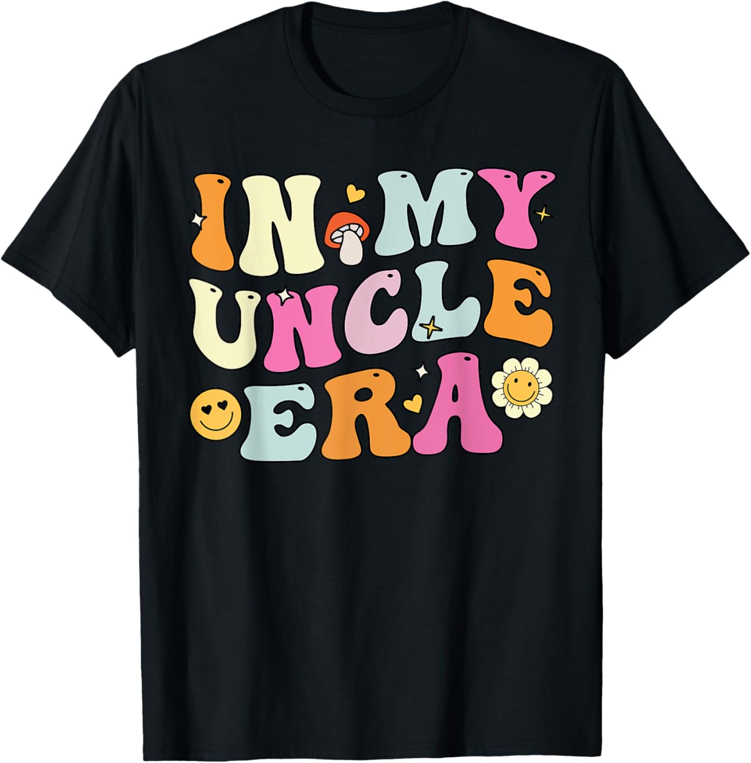 Groovy In My Uncle Era T-Shirt Perfect for Father's Day Fun - 16