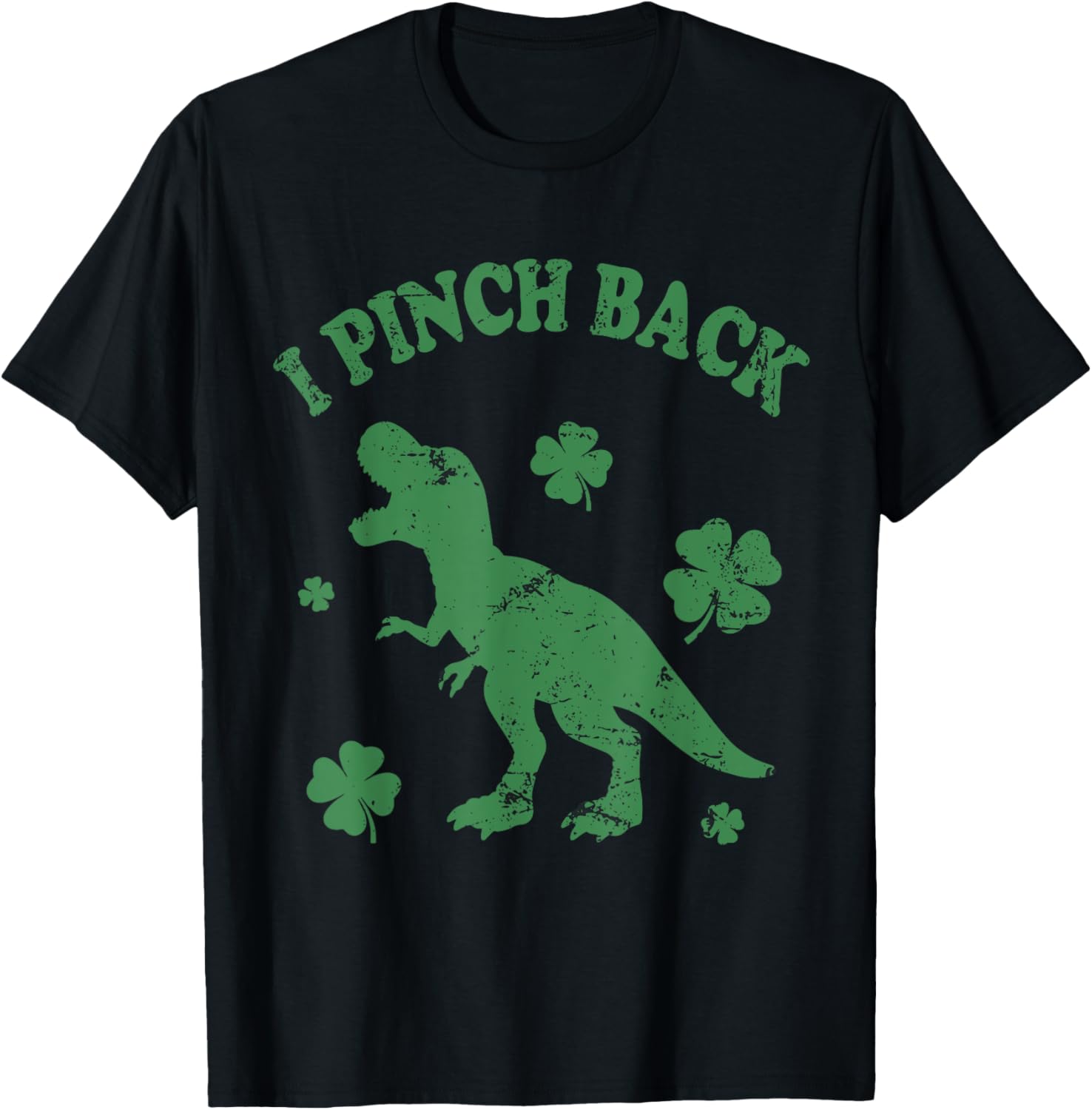 Funny T-Rex Punch Back St Patrick's Day T-Shirt for Fun Celebrations - 2