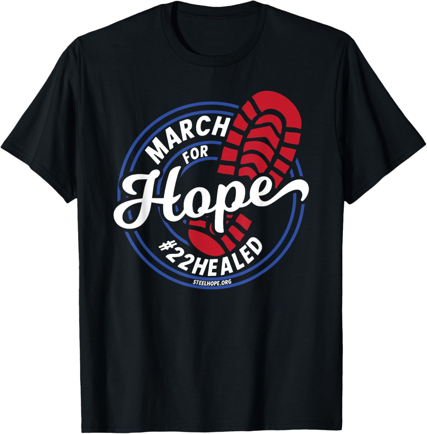 March for Hope Steel Hope T-Shirt - Hopeful Design for Every Occasion - 12