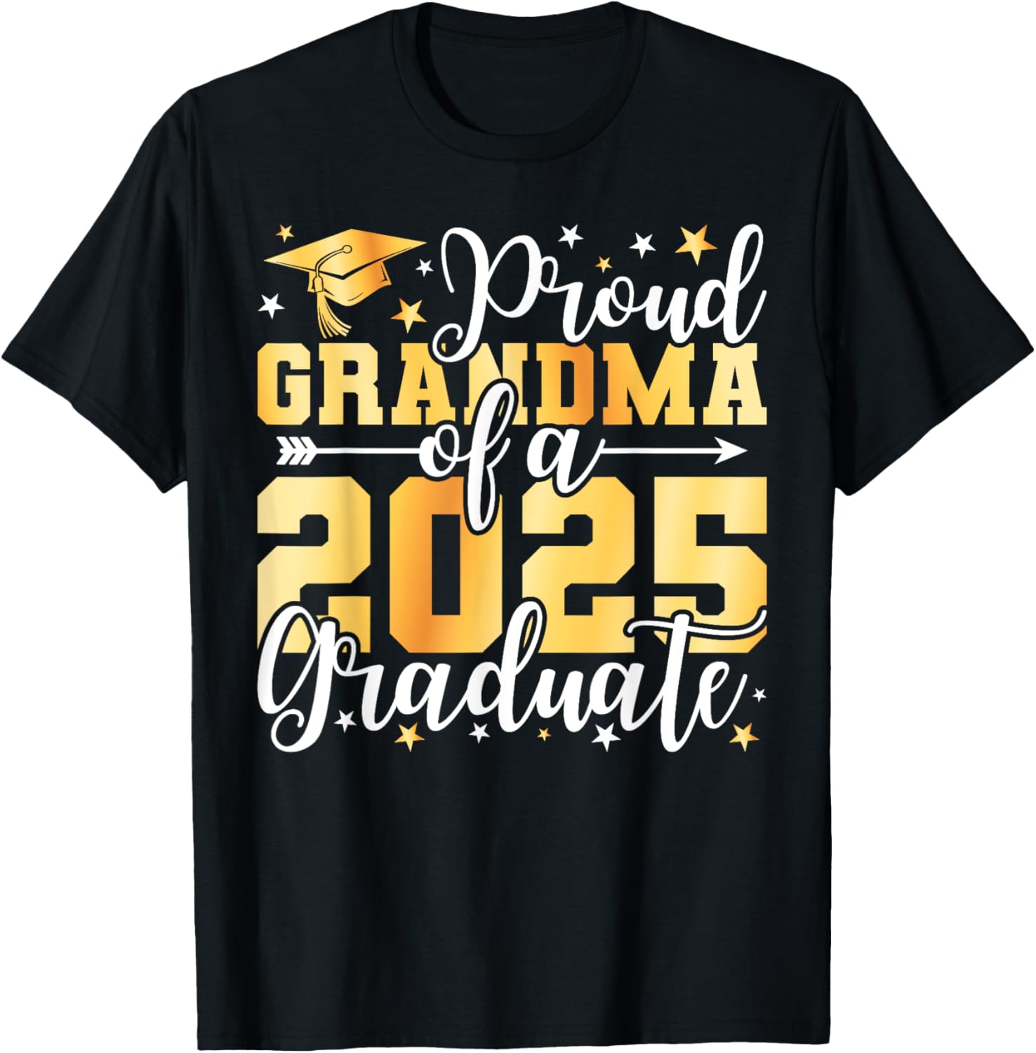 Proud Grandma of 2025 Graduate T-Shirt for Graduation Celebrations - 11