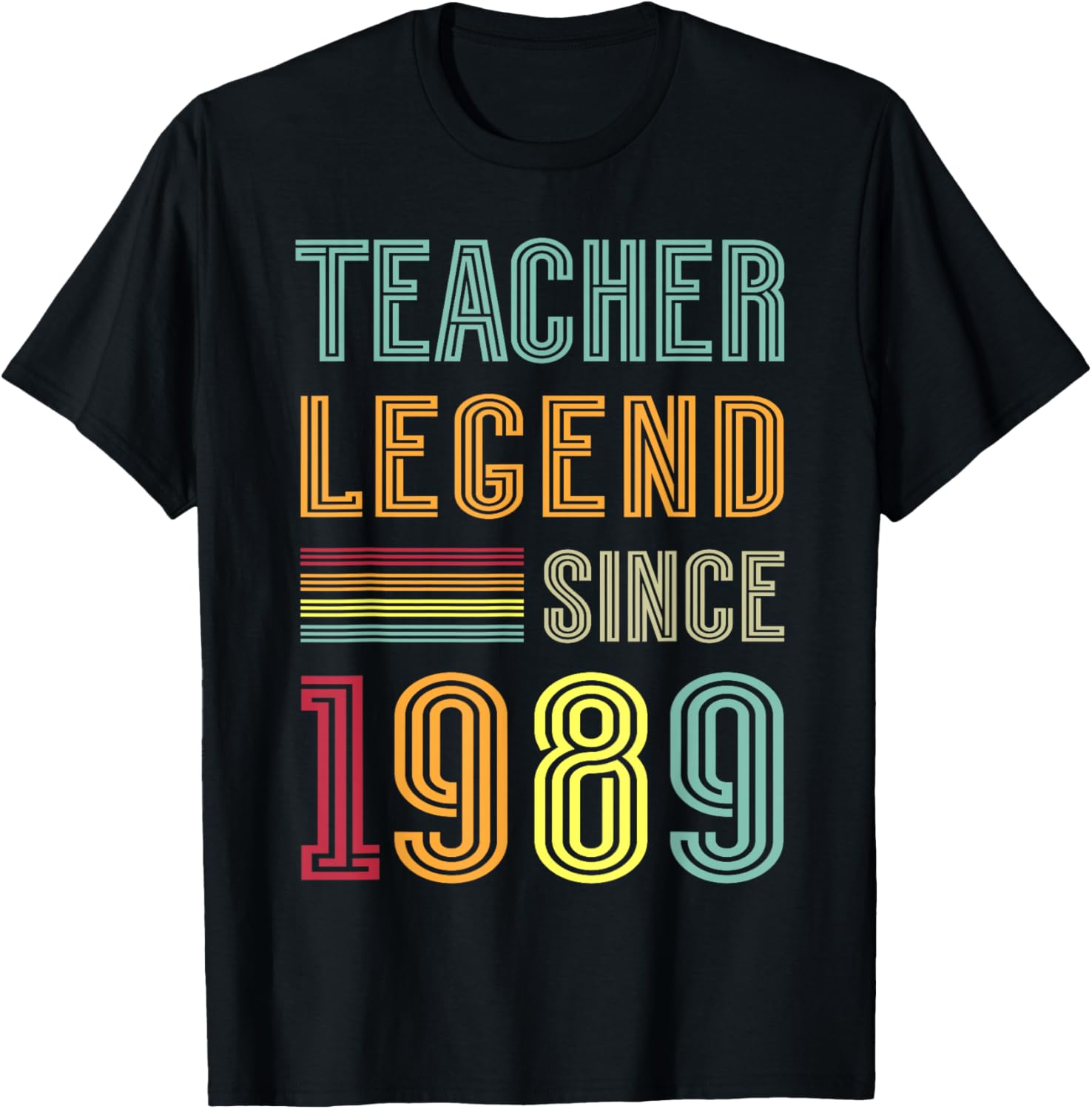 Teaching Legend 1989 36 Years Teacher T-Shirt for 36th Birthday Celebration - 3