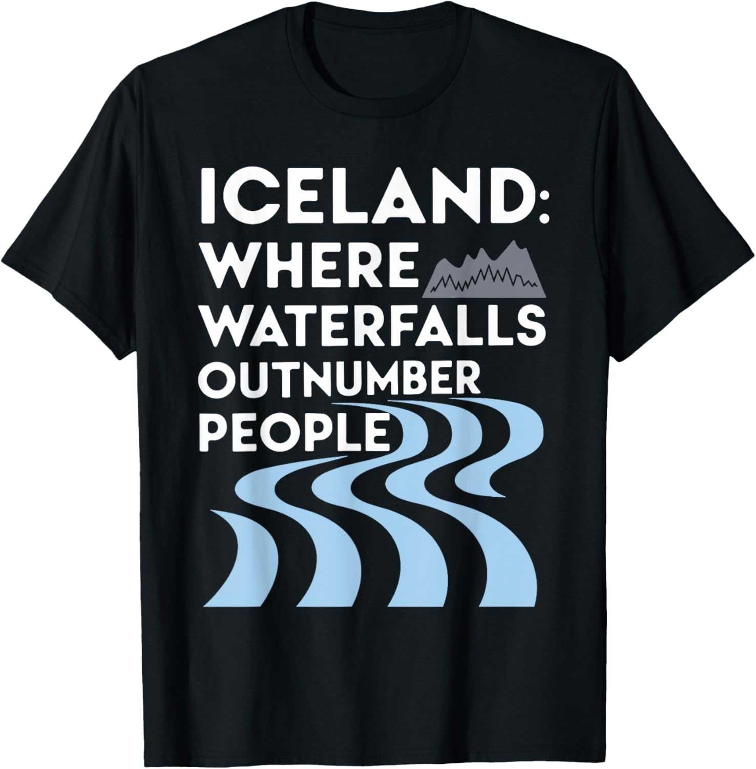 Explore Iceland Waterfalls Nature Lover T-Shirt for Adventurers - 1
