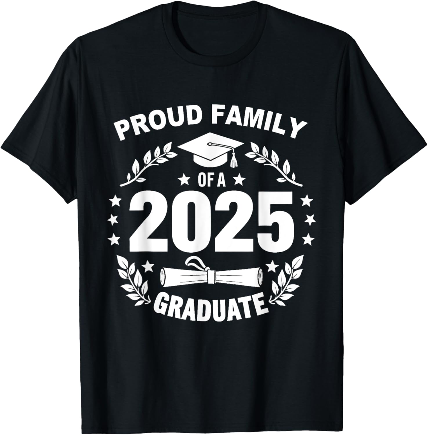 Proud Family Class of 2025 Graduate T-Shirt for Seniors and Families - 8