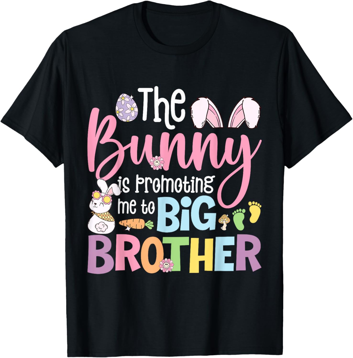 Big Brother Easter Bunny Pregnancy Announcement T-Shirt for Expecting Moms - 9