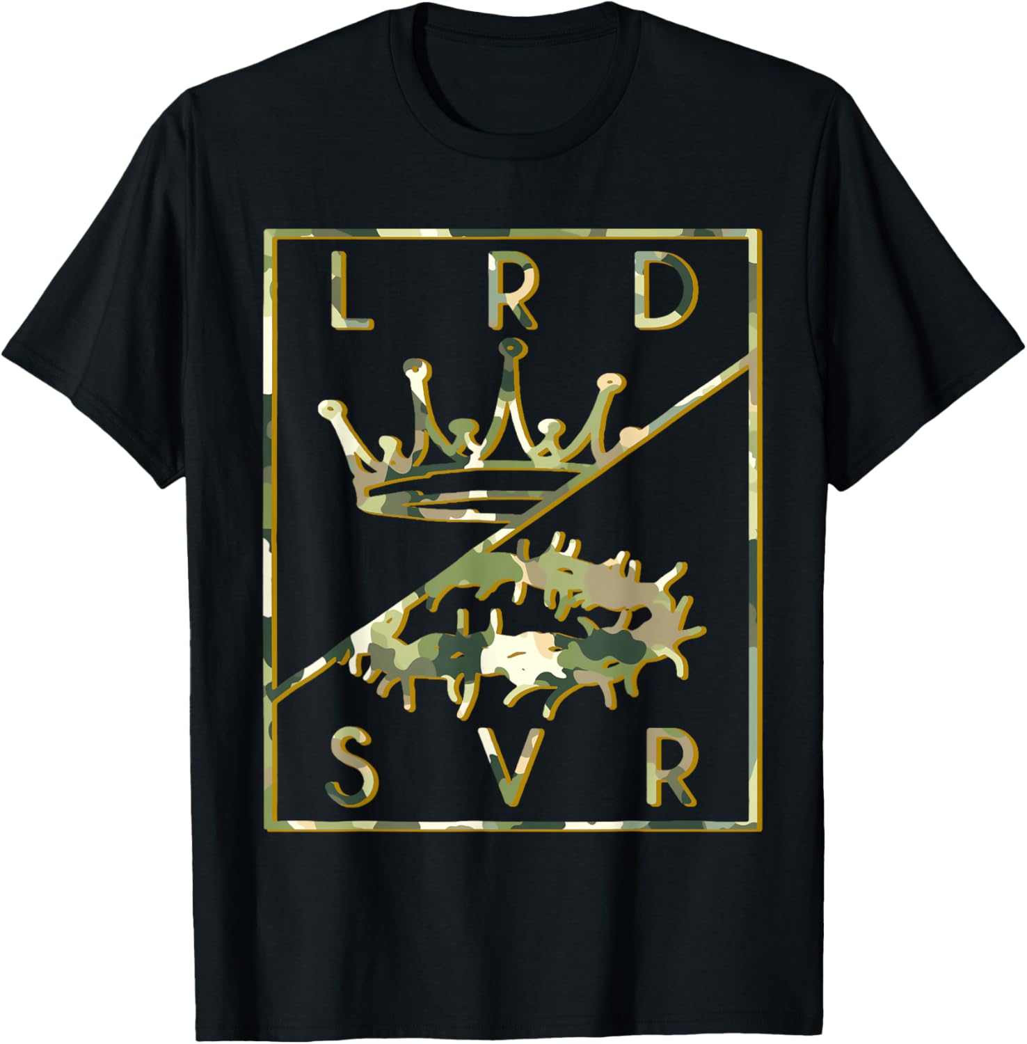 Camo Jesus Crown T-Shirt - Christian King Lord & Savior Apparel - 10