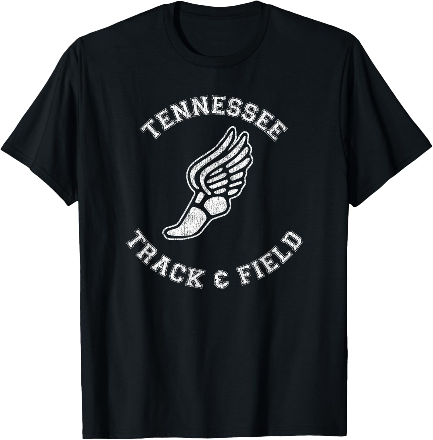 Tennessee Track and Field Retro Classic 80s Distressed T-Shirt - 21