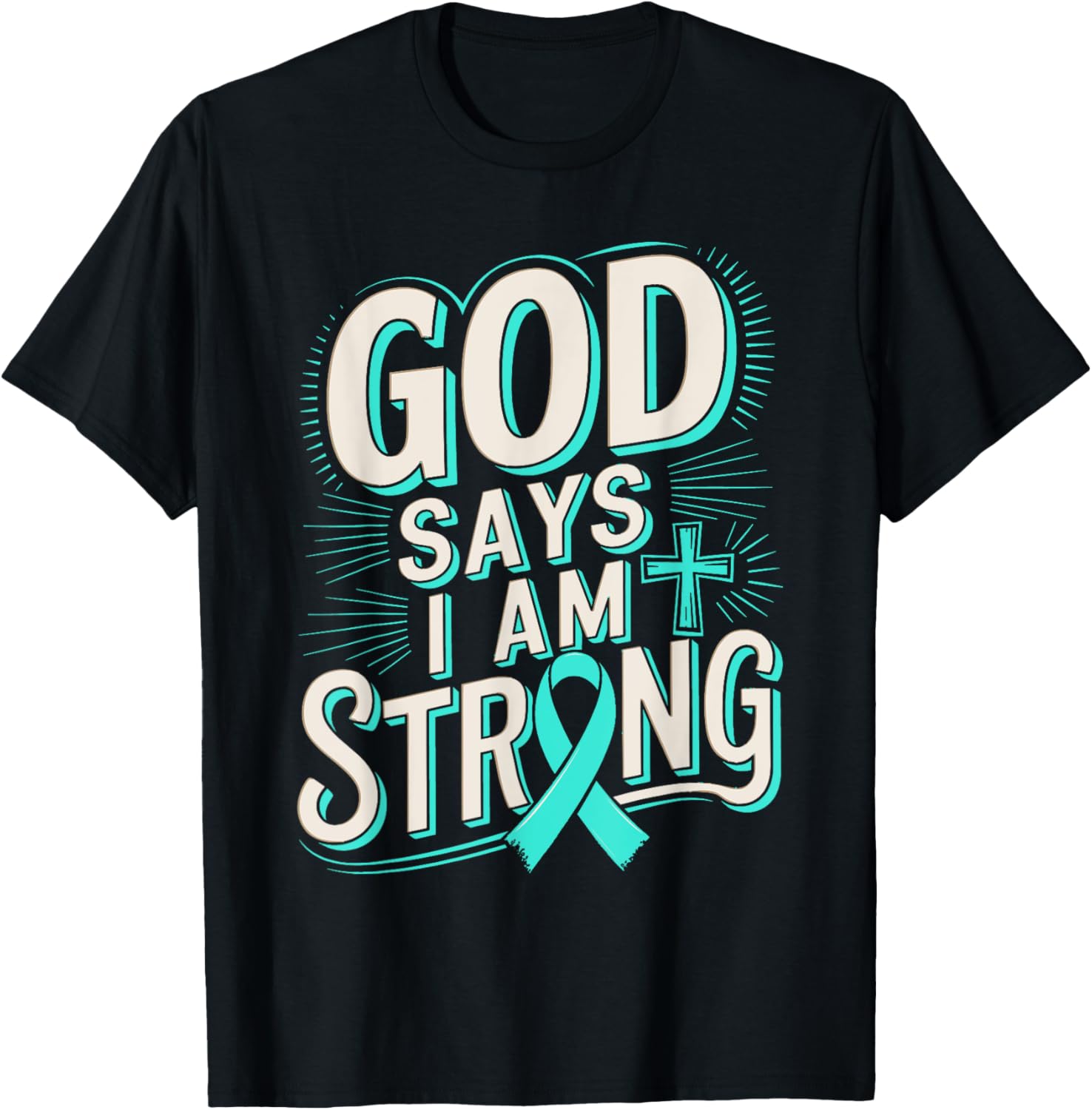 God Says I'm Strong Survivor Dysautonomia Awareness T-Shirt for Supporters - 11