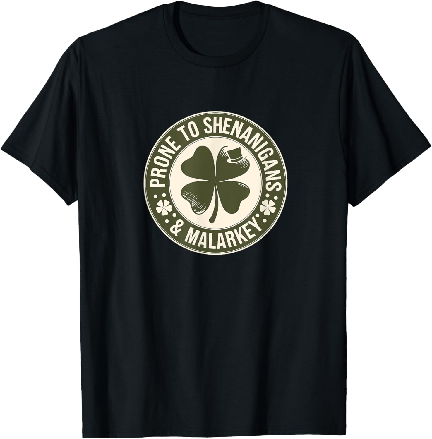Prone to Shenanigans St Patrick's Day Clover T-Shirt for Fun Celebrations - 5