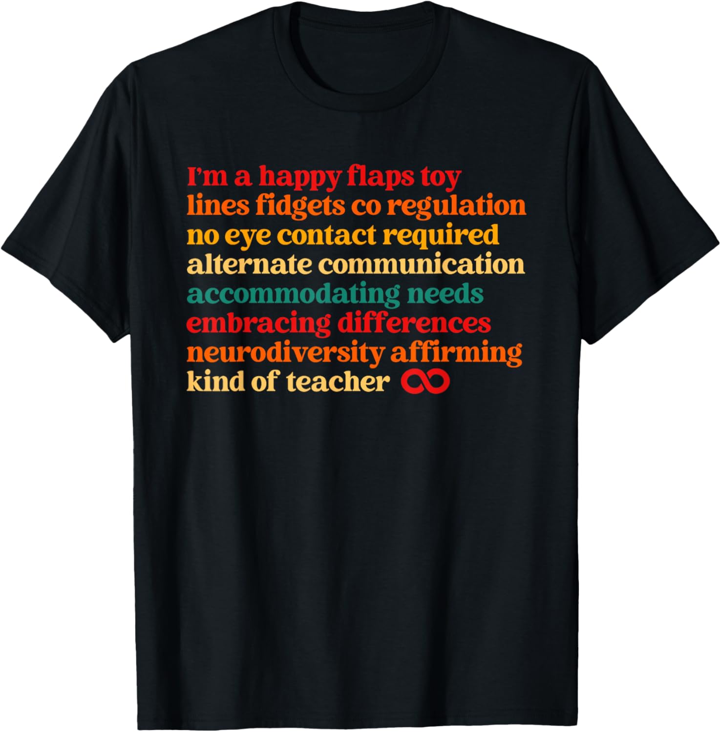 Funny I'm A Happy Flaps Toy Fidget T-Shirt for Fun and Relaxation - 9