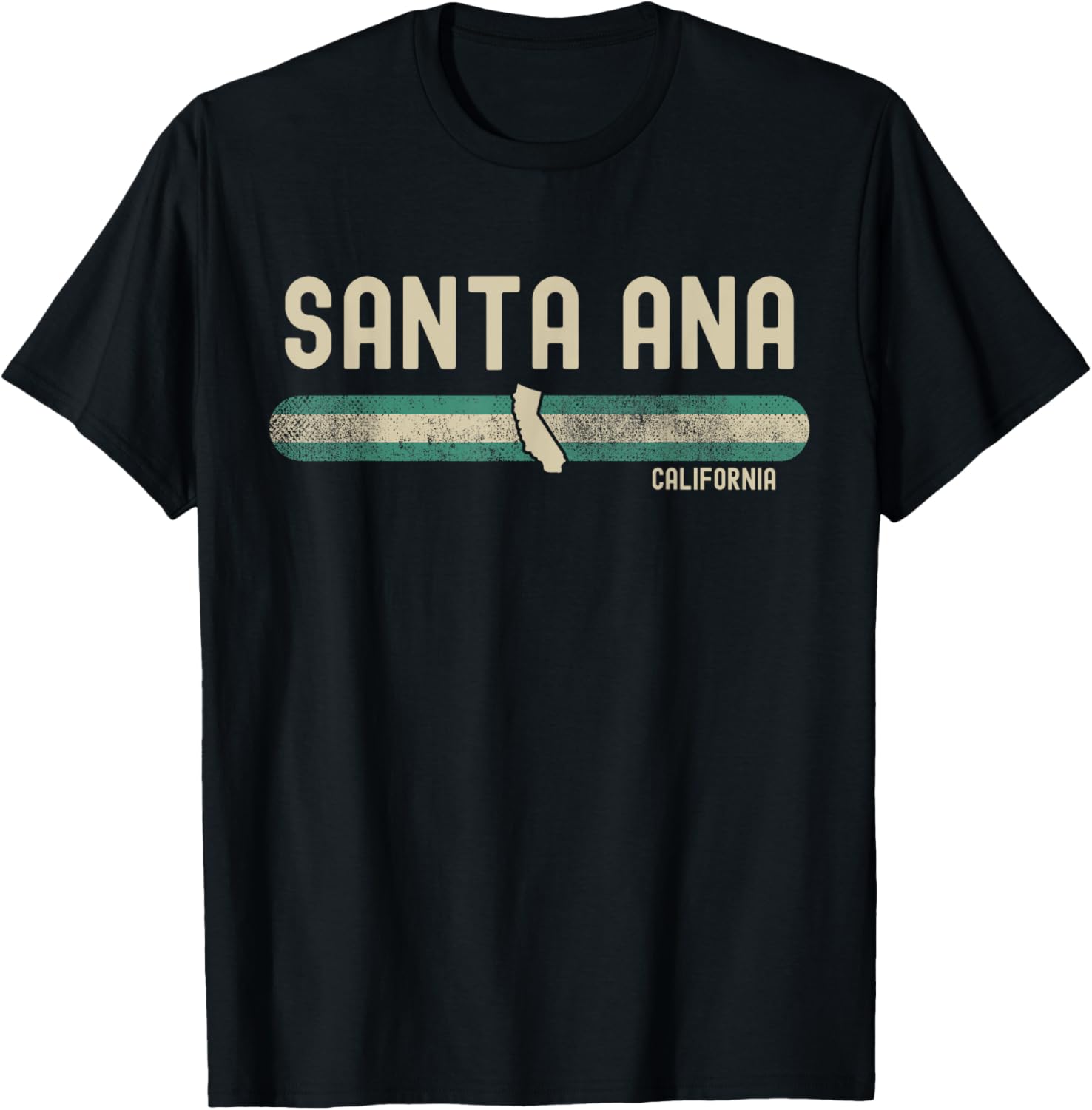 Santa Ana CA 80s Style T-Shirt for Fun Travel & Fashion Enthusiasts - 3