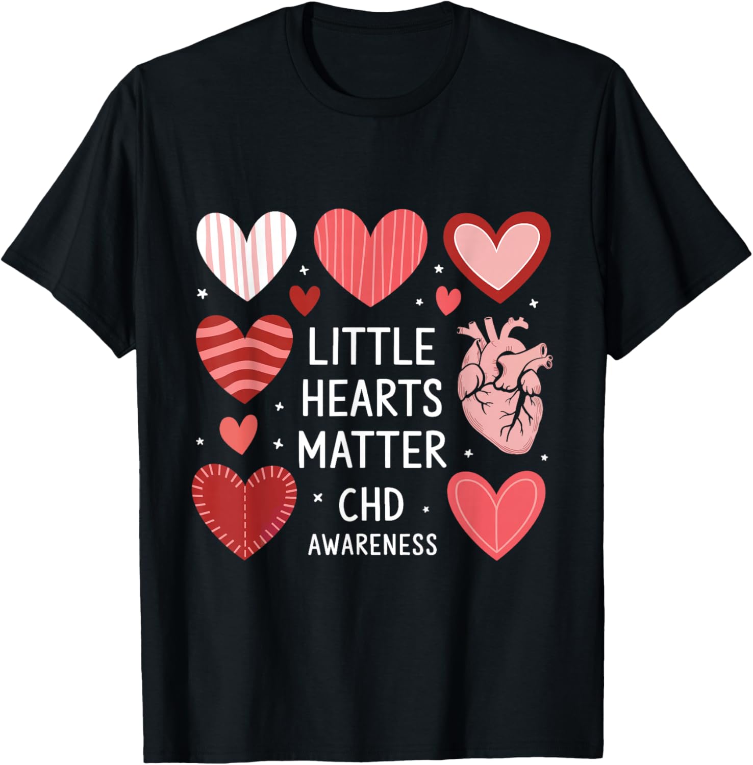 Heart Anatomy Valentine T-Shirt for CHD Awareness - Love with Purpose - 20