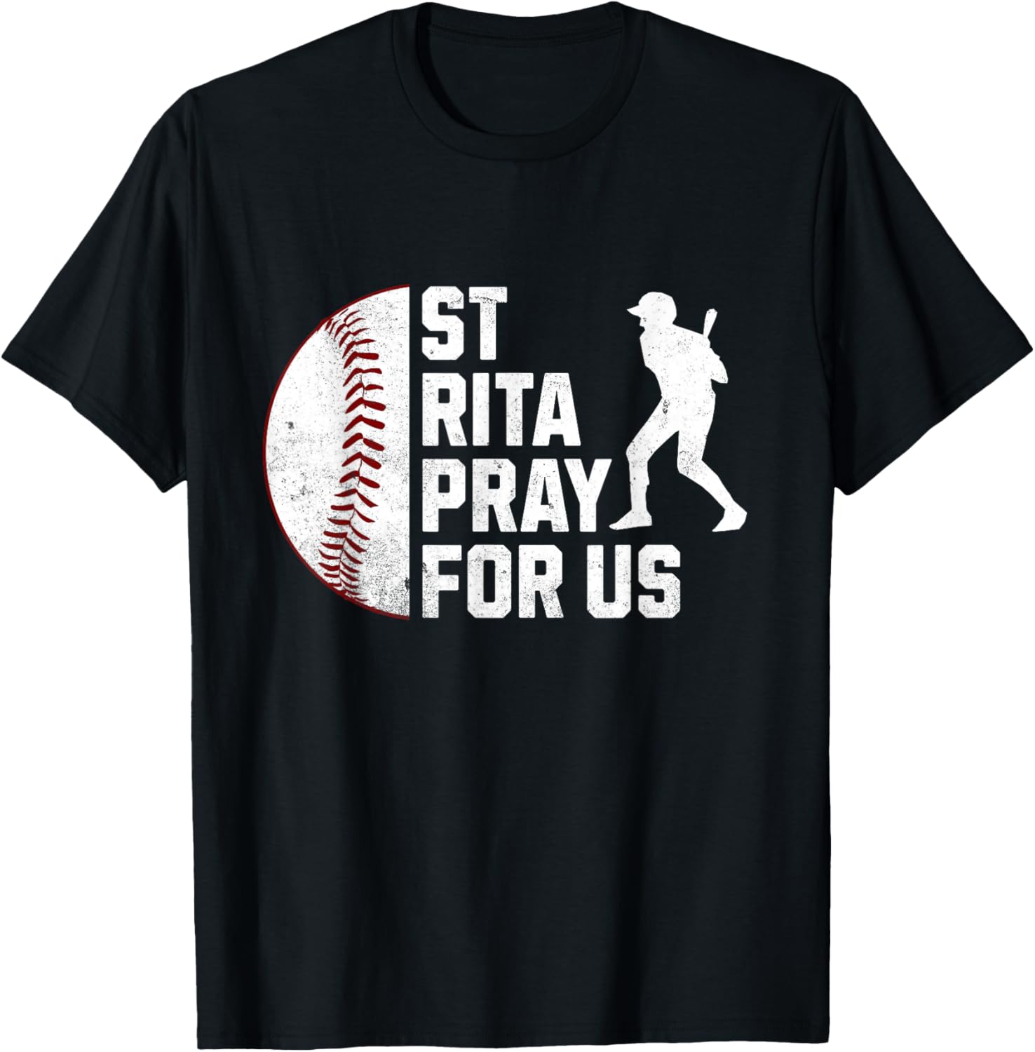 St Rita of Cascia Baseball Batter Patron Saint T-Shirt for Sports Lovers - 10