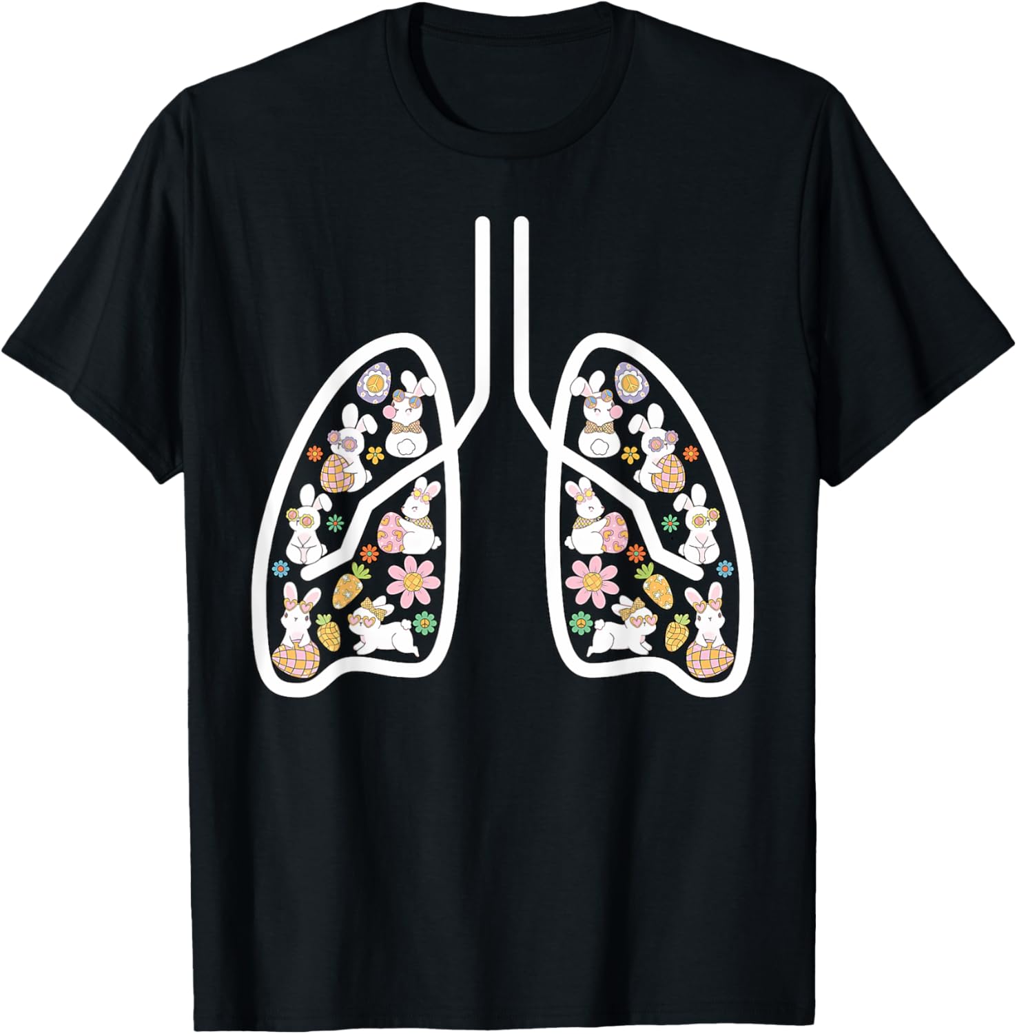 Respiratory Therapist Easter Lungs Nurse T-Shirt for Pulmonologists - 12