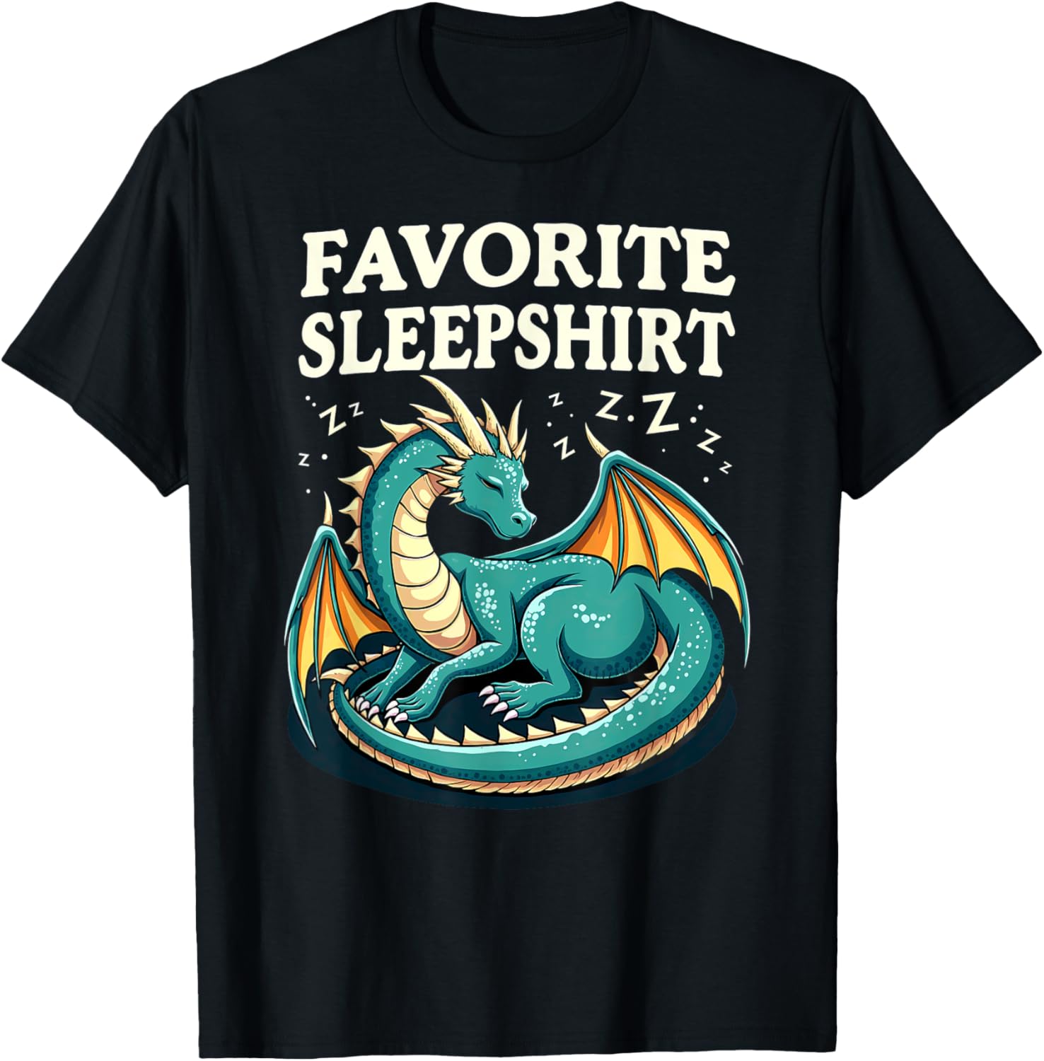 Cozy Sleeping Dragon Favorite Sleepshirt T-Shirt for Ultimate Comfort - 21