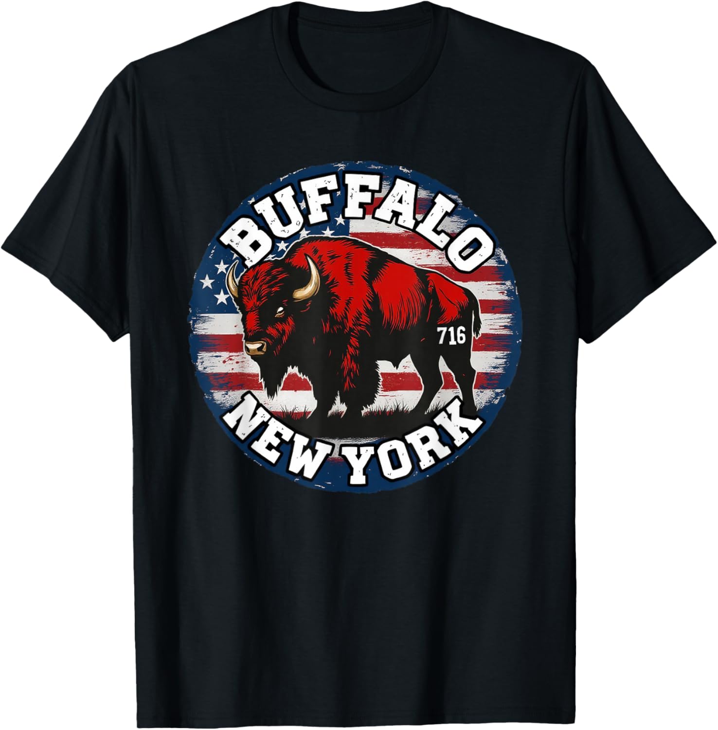 Buffalo New York Bison 716 Area Code Pride T-Shirt for WNY Fans - 5