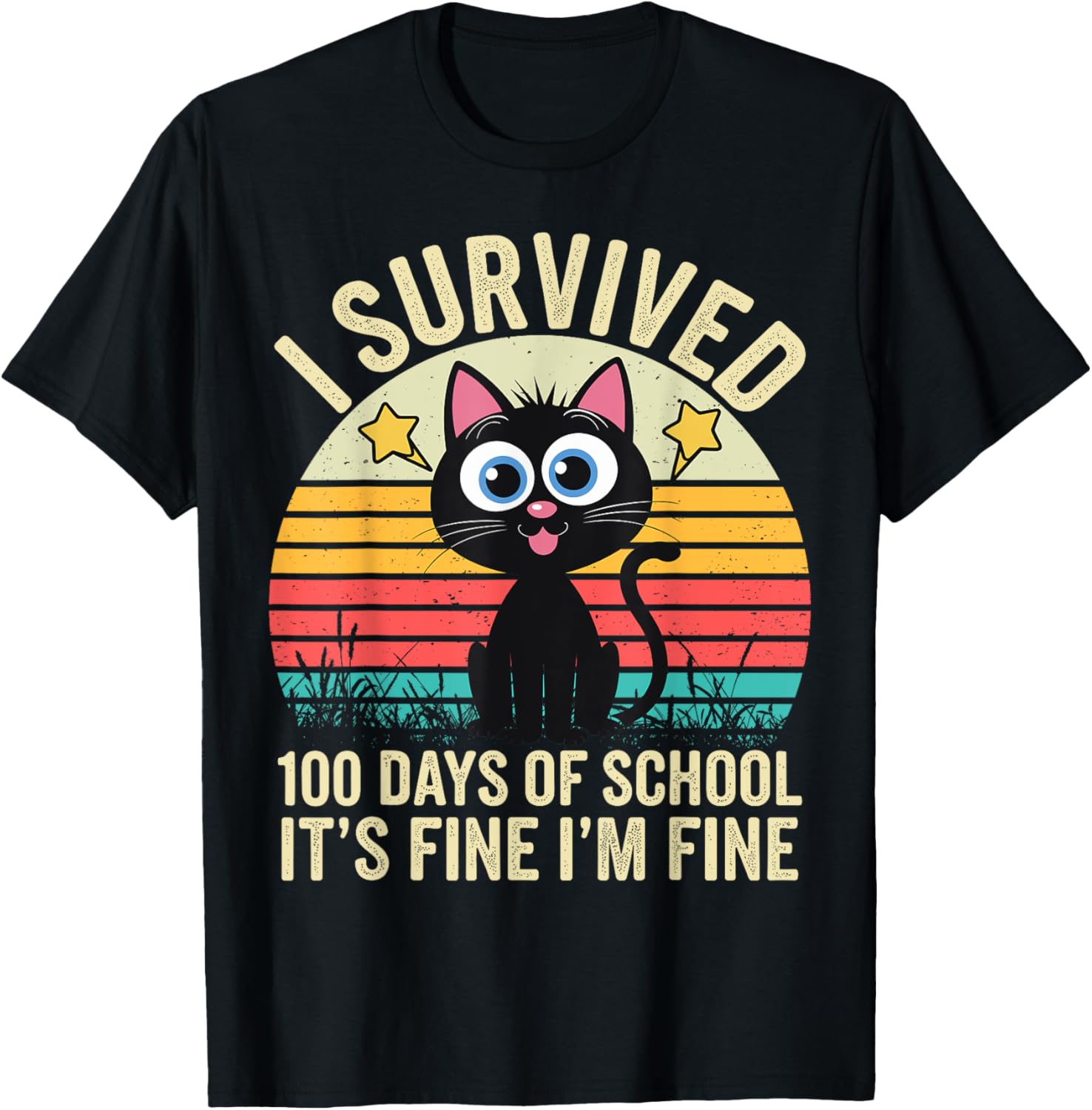 I Survived 100 Days of School T-Shirt for Kids - Fun and Stylish! - 1