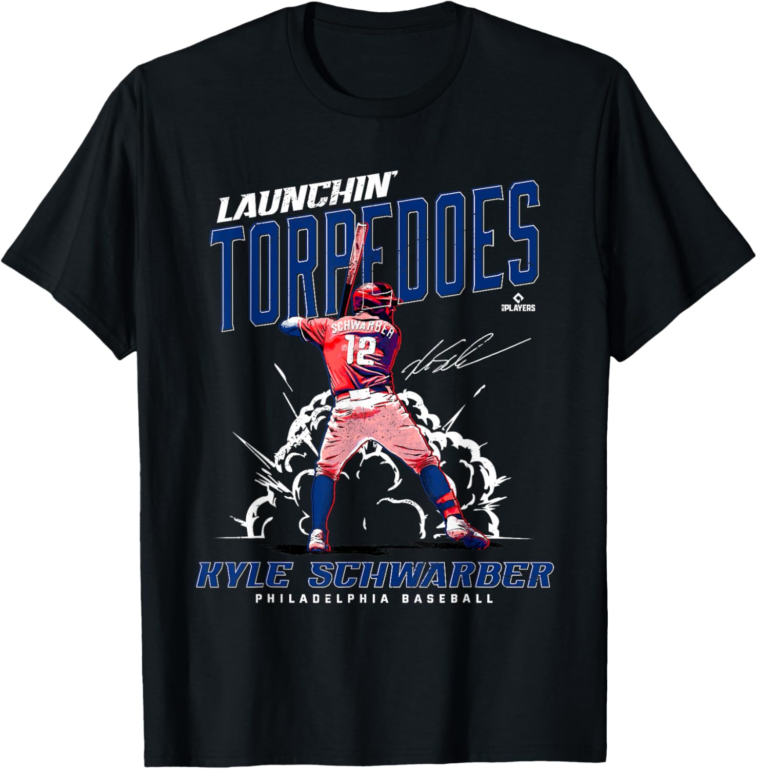 Kyle Schwarber Launchin' Torpedoes Philadelphia Baseball T-Shirt for Fans - 1