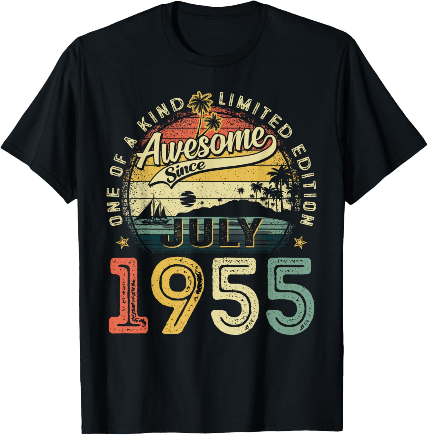 Vintage 70th Birthday T-Shirt for Men Born in July 1955 - Perfect Gift! - 9