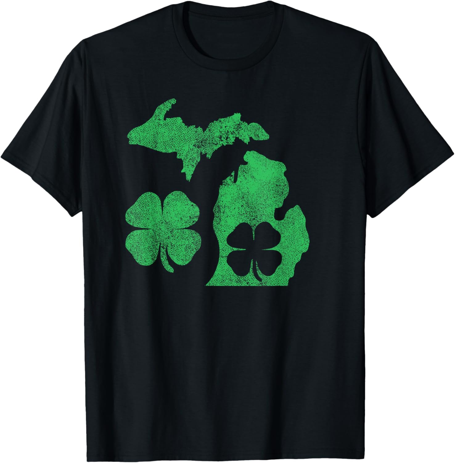 Michigan Shamrock St Patricks Day T-Shirt for Celebrating Irish Pride - 29
