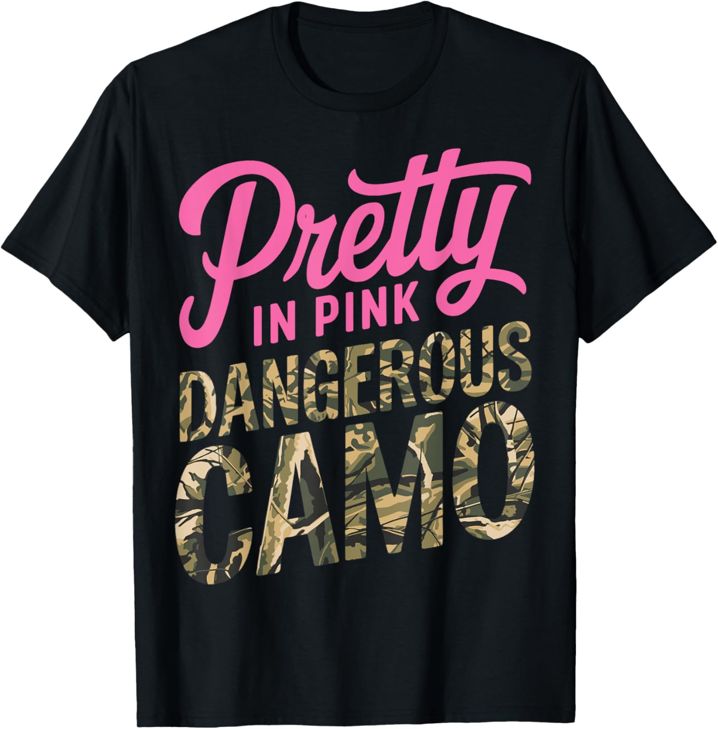Pretty Pink Camo Hunting T-Shirt Perfect for Outdoor Lovers and Hobbyists - 2