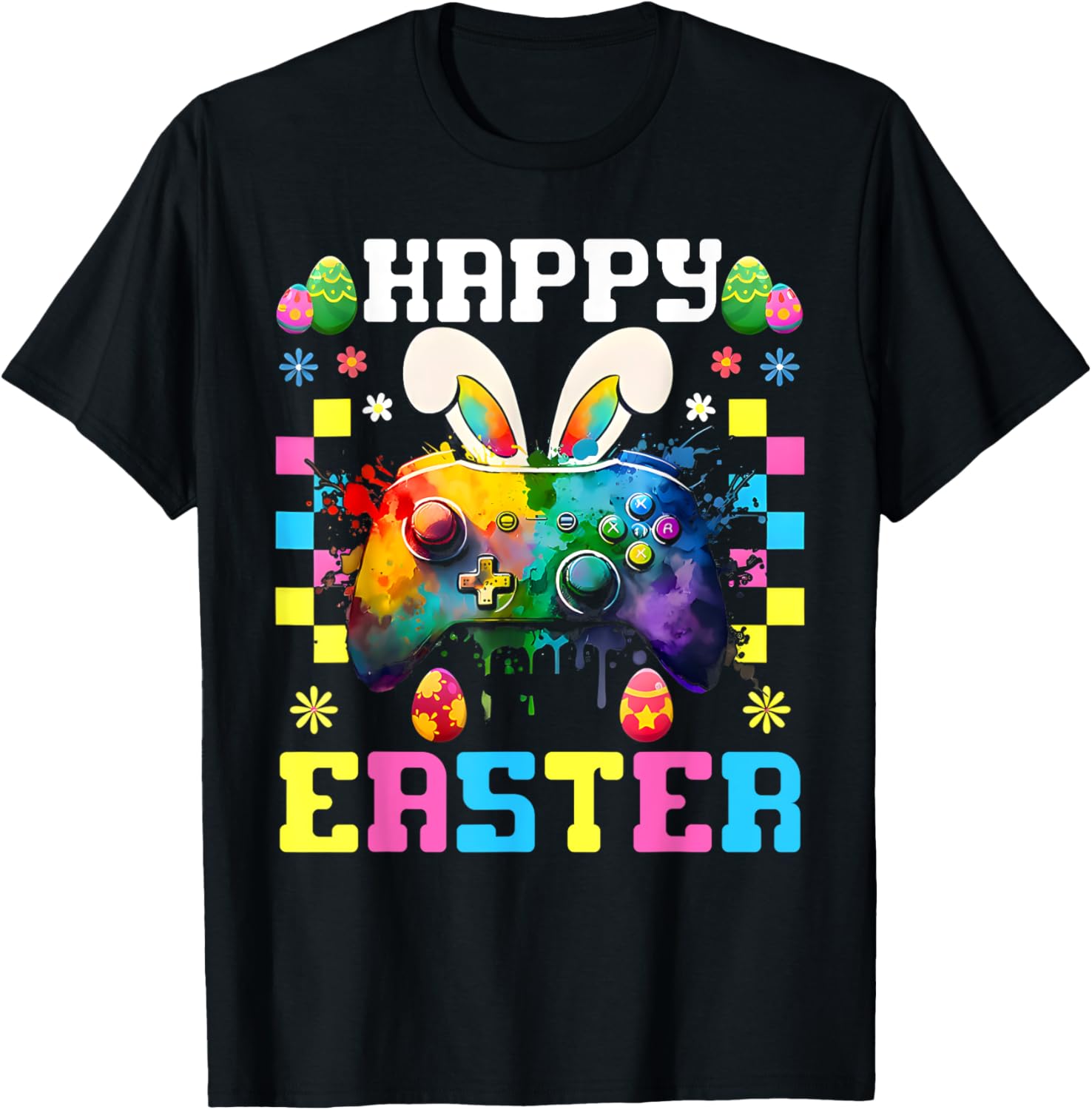 Easter Bunny Gamer T-Shirt for Boys and Girls Fun Video Game Apparel - 13