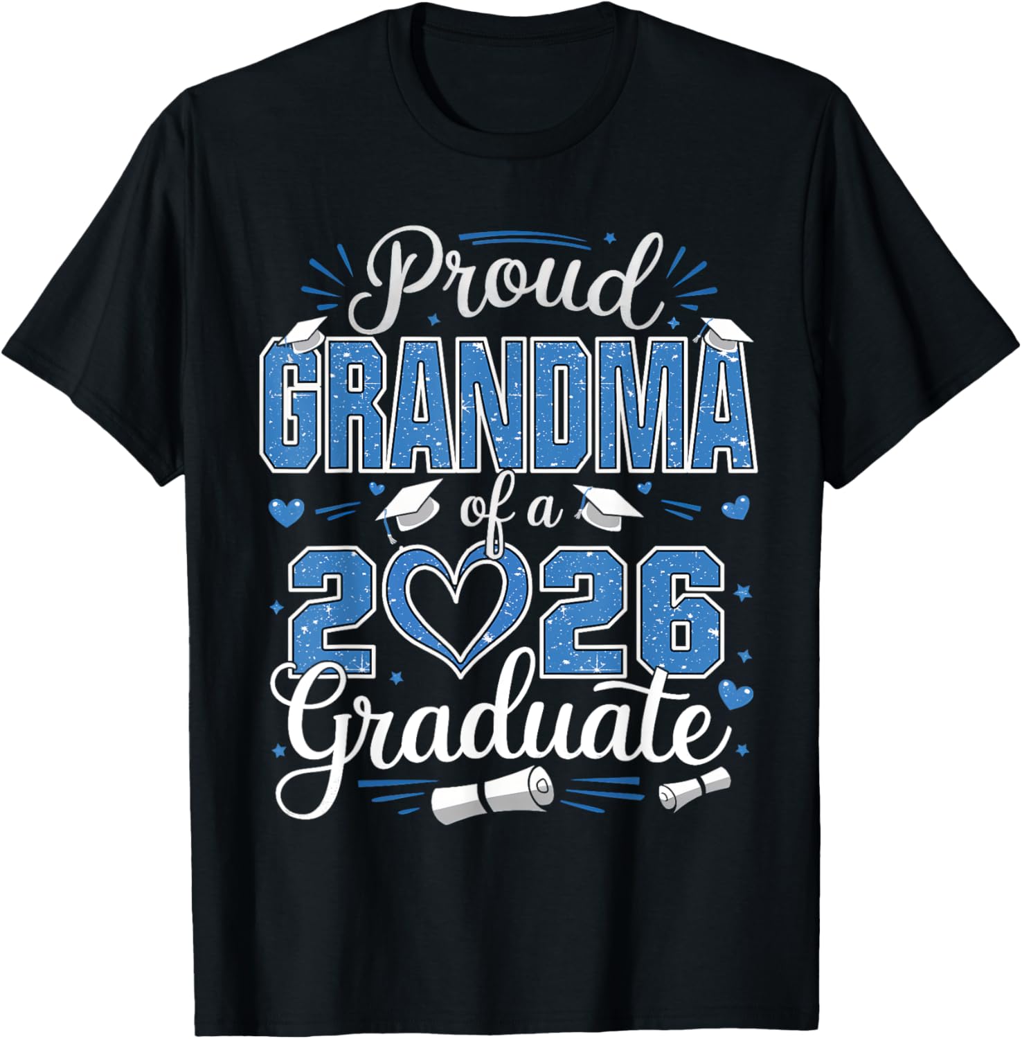 Proud Grandma Class of 2026 Graduate Senior T-Shirt for Grandma - 27