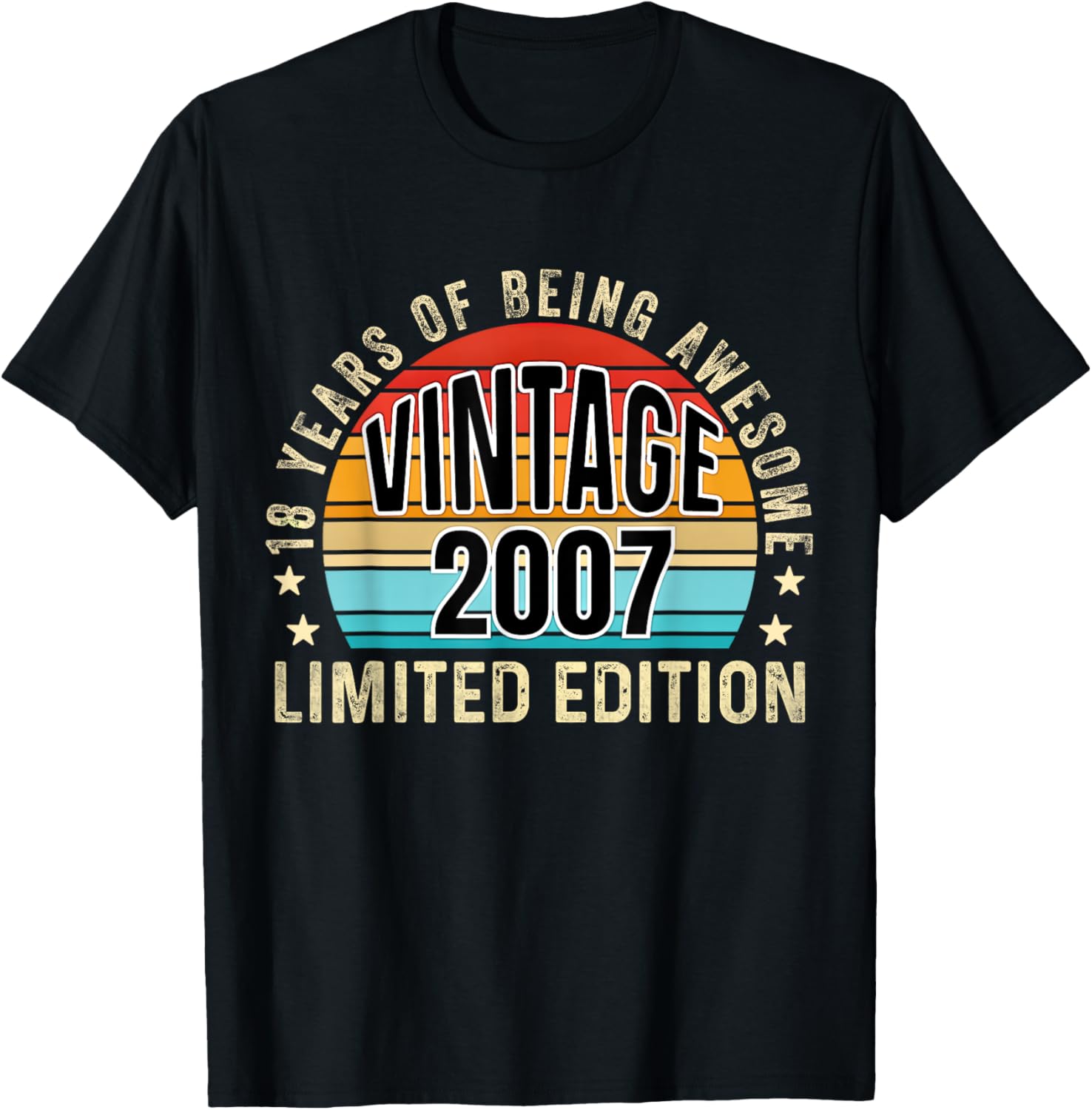 Vintage 2007 Limited Edition 18th Birthday T-Shirt for Celebrations - 15