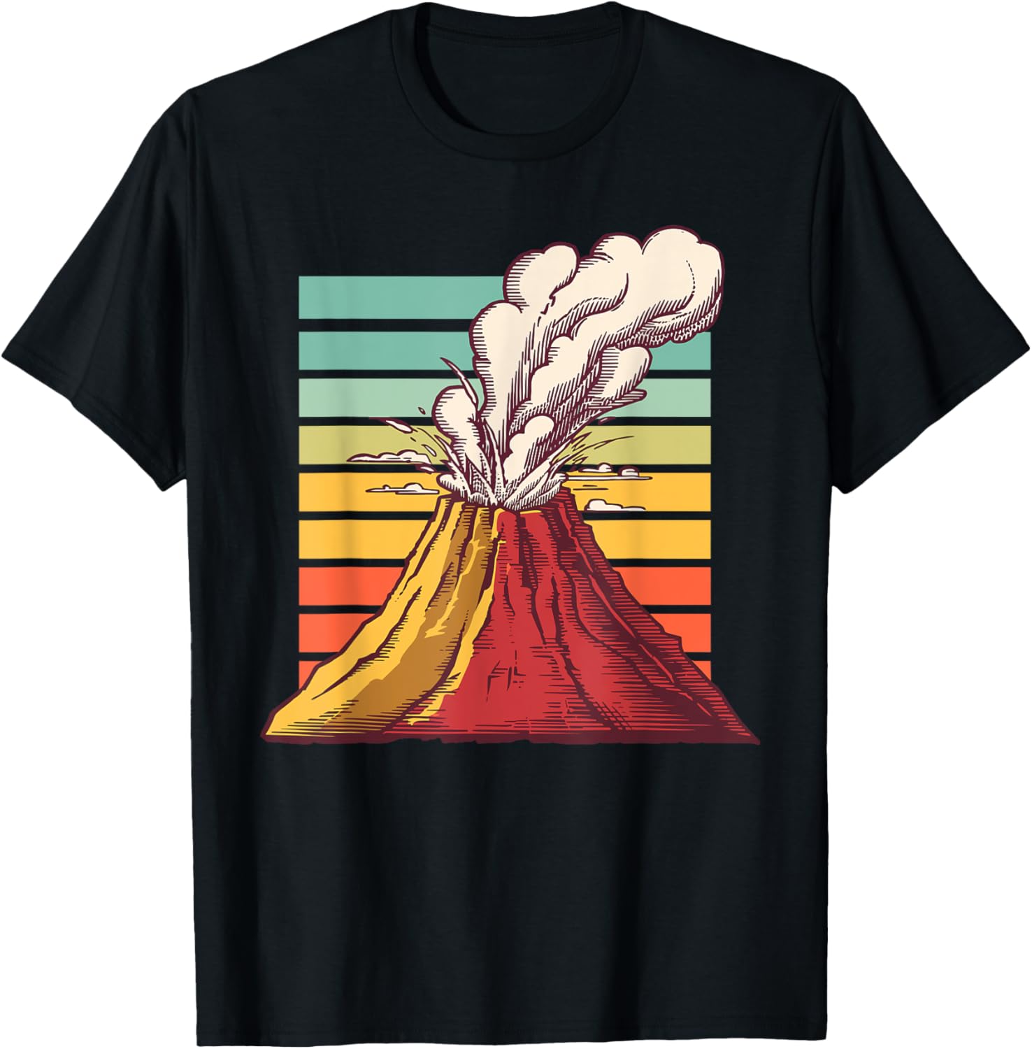 Cool Volcano Art T-Shirt for Men, Women, and Kids - Perfect for Geology Lovers - 24