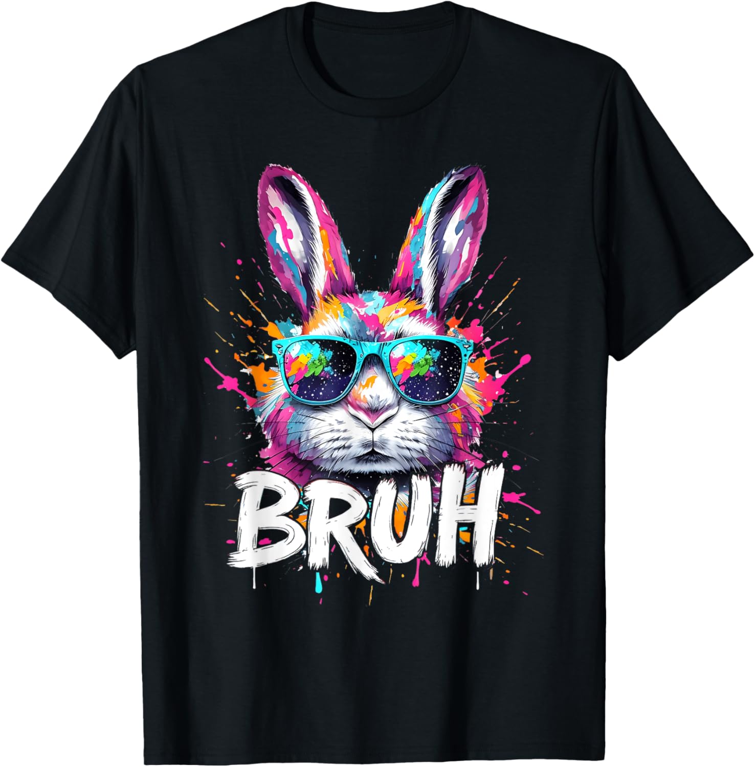 Funny Colorful Easter Bunny Eggs T-Shirt for Boys and Kids - 3