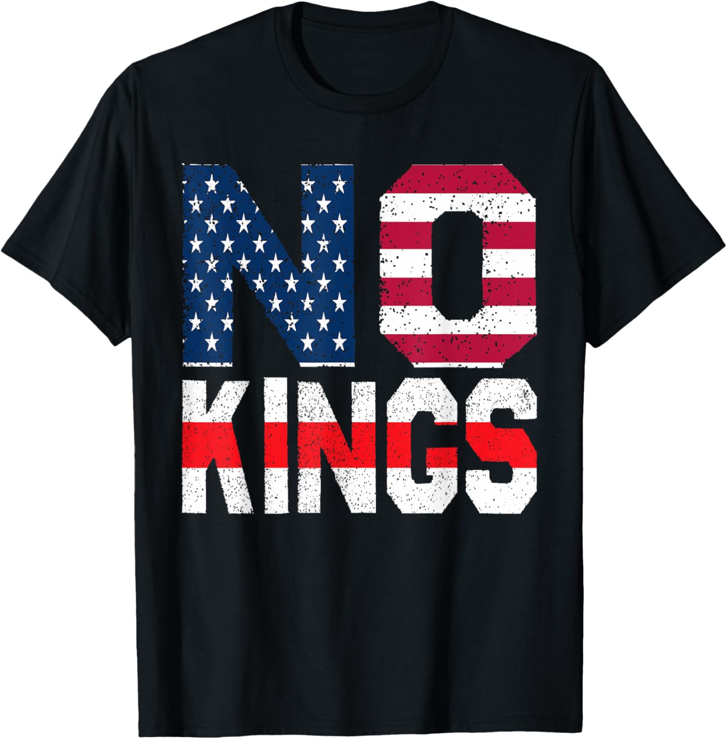 No Kings Flag Proud T-Shirt for Freedom Lovers - Comfortable Cotton Tee - 3