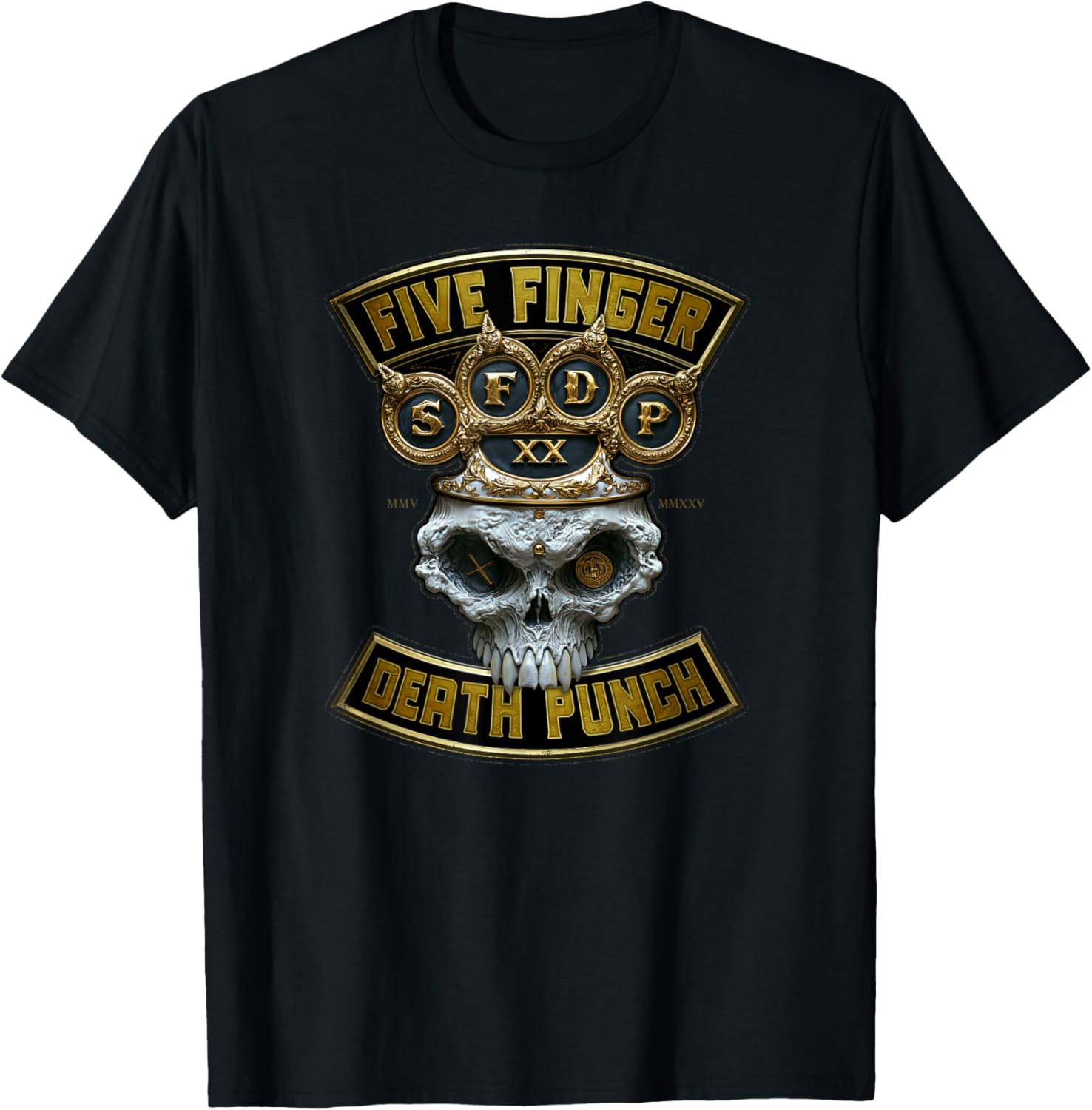 5FDP Brass Knuckle King T-Shirt for Music Lovers and Rock Fans - 1