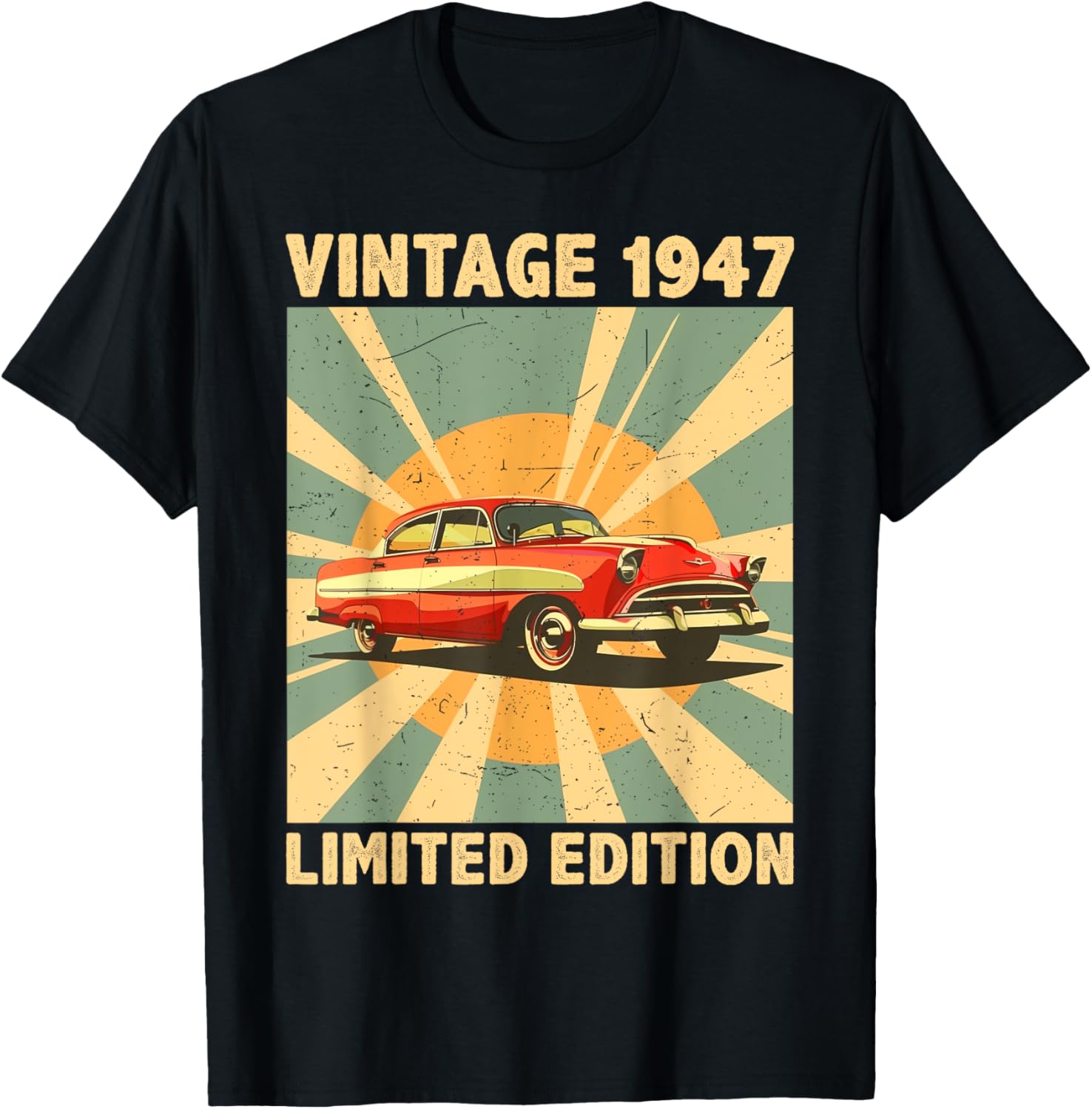 Funny 78th Birthday T-Shirt Retro 80's 1947 Vintage Style Gift Idea - 3