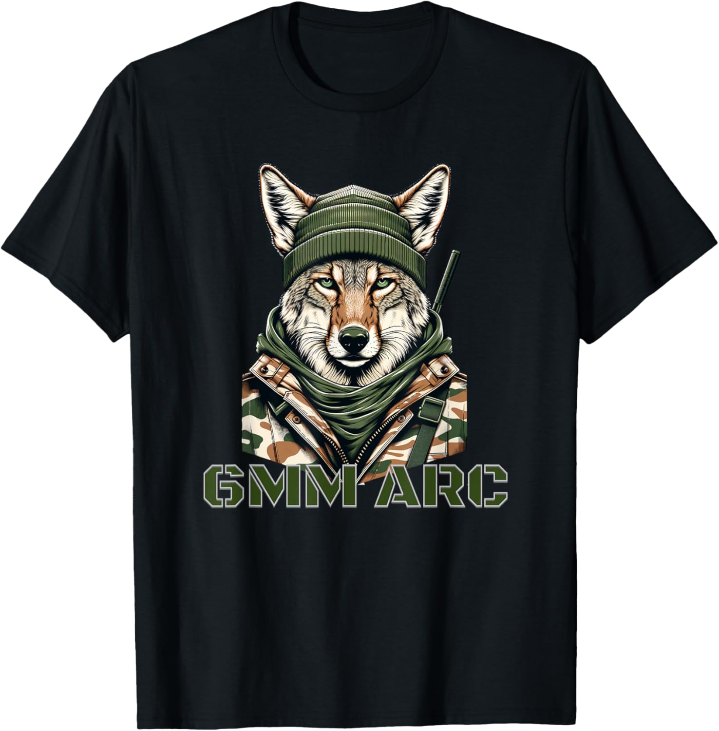 Coyote in Camo 6MM ARC T-Shirt for Comfortable Outdoor Adventures - 9
