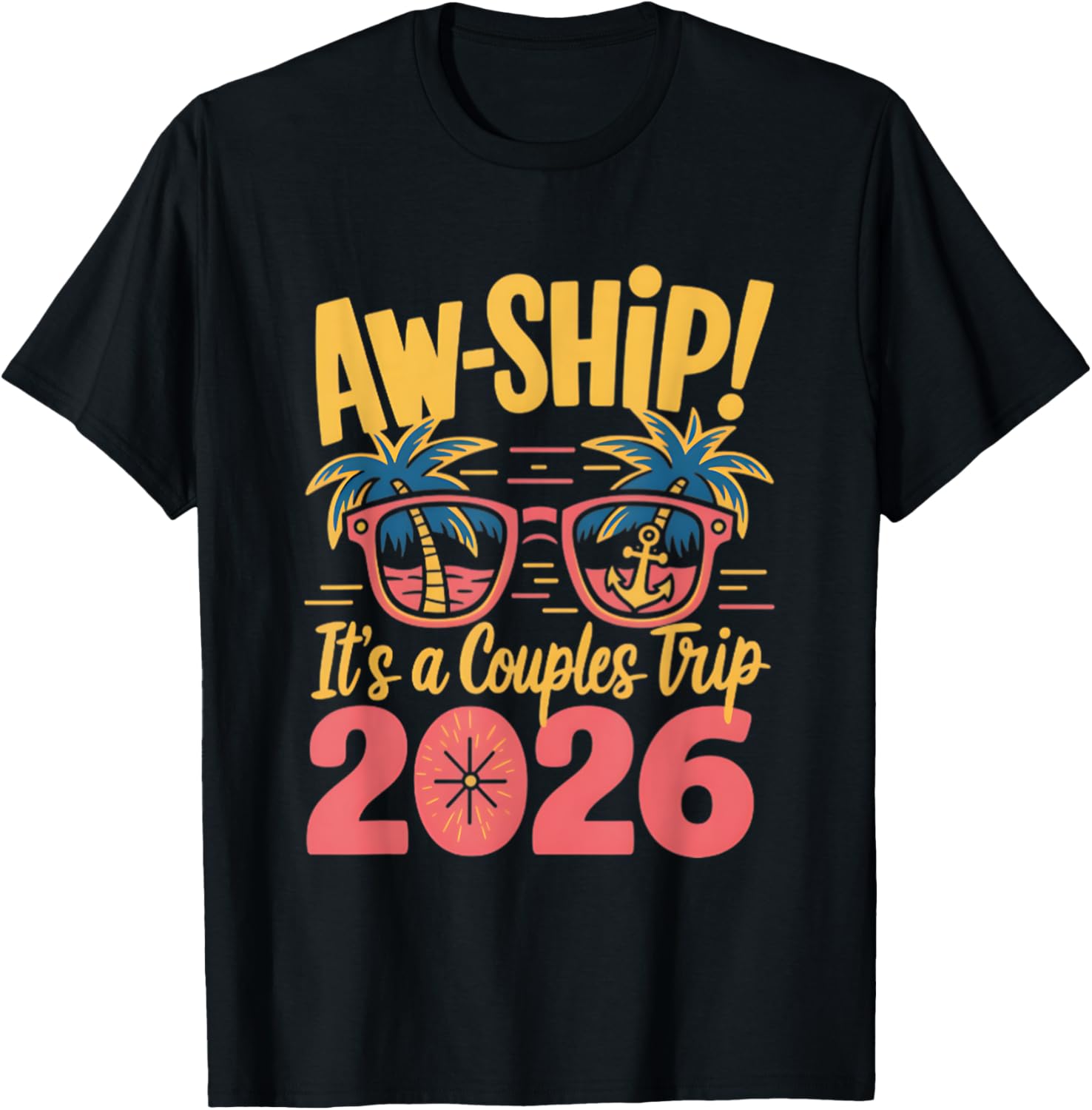 Couples Trip Cruise T-Shirt 2026 Fun Vacation Apparel for Couples - 14