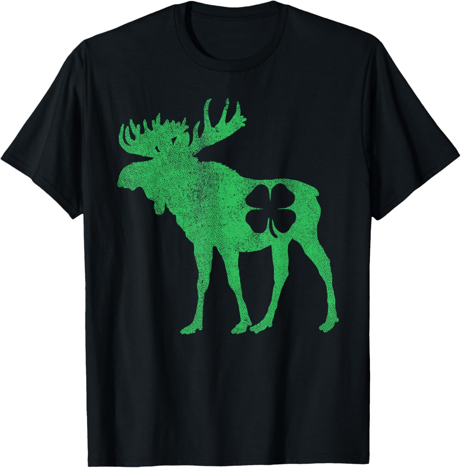 Funny Moose Shamrock St Patricks Day T-Shirt for Irish Celebration - 12