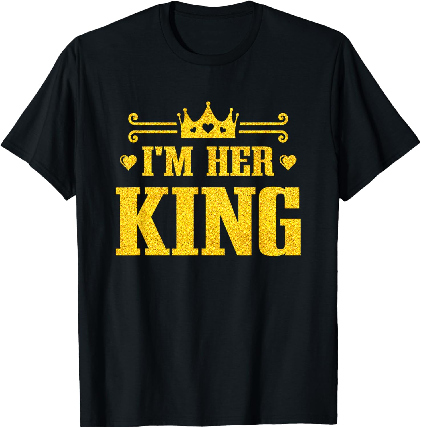 His Queen Her King Couples T-Shirt for Valentine's Day and Anniversaries - 17