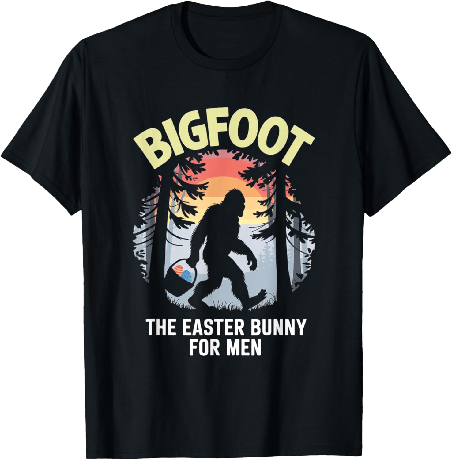 Bigfoot Easter Bunny T-Shirt for Men Fun Apparel Gift Idea - 6